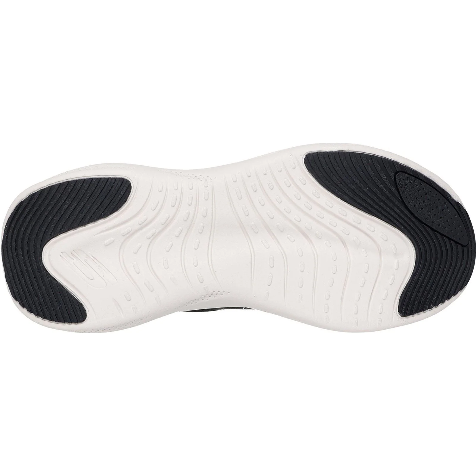 Skechers Skech Cloud Plush Horizon Polyester Women's Black/White Trainers - Image 2