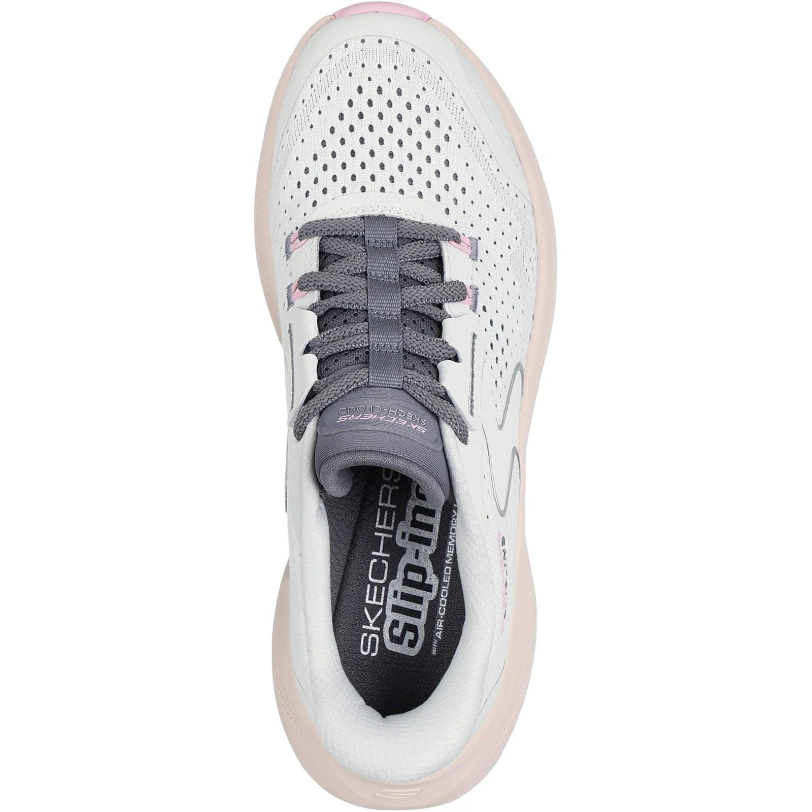 Skechers Skech Cloud Plush Horizon Polyester Women's White/Multi Trainers - Image 3