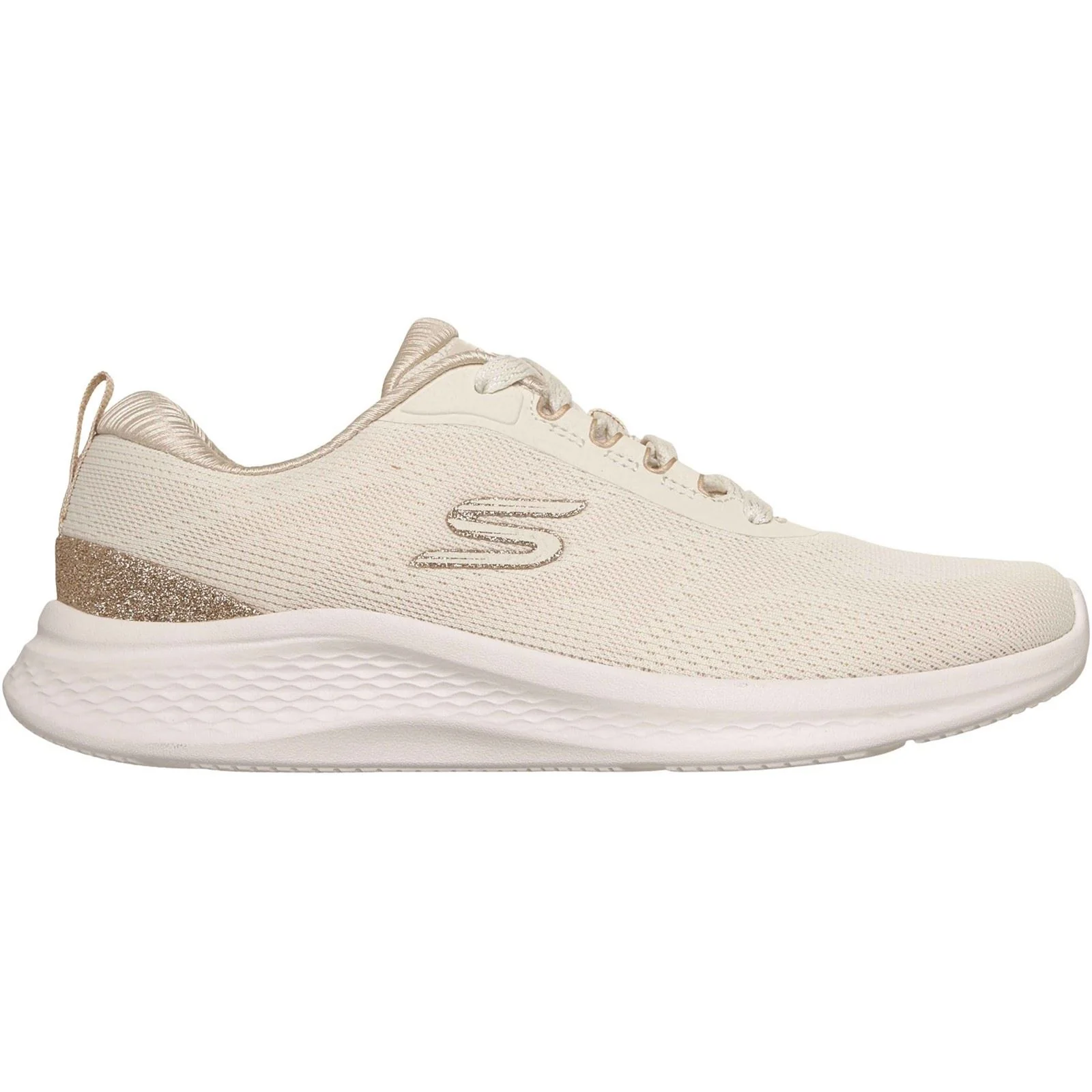 Skechers Skech-Lite Pro 2.0 Polyester Women's Natural/Gold Trainers - Image 5