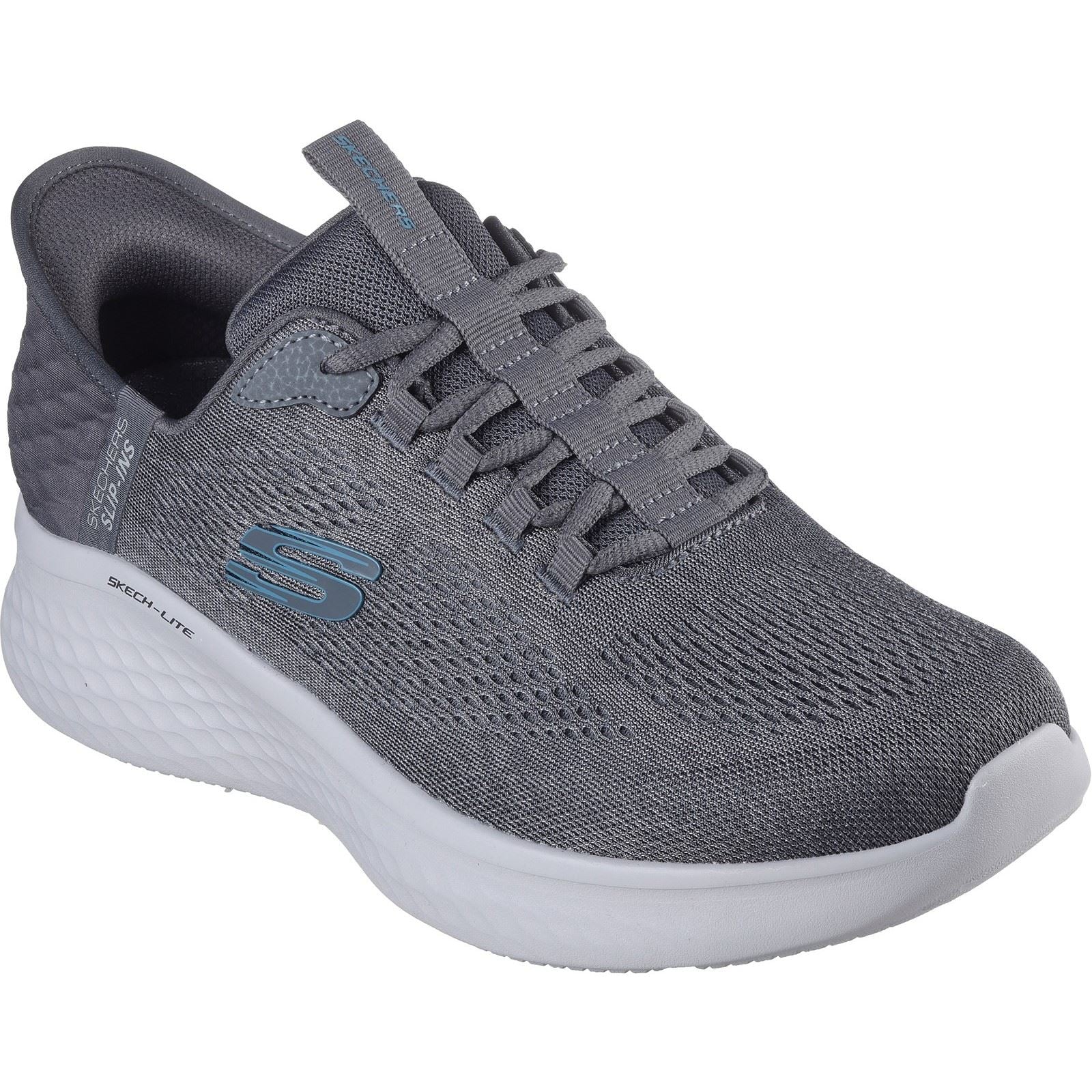 Skechers Men's Skech-Lite Pro Primebase Trainers in Charcoal/Blue