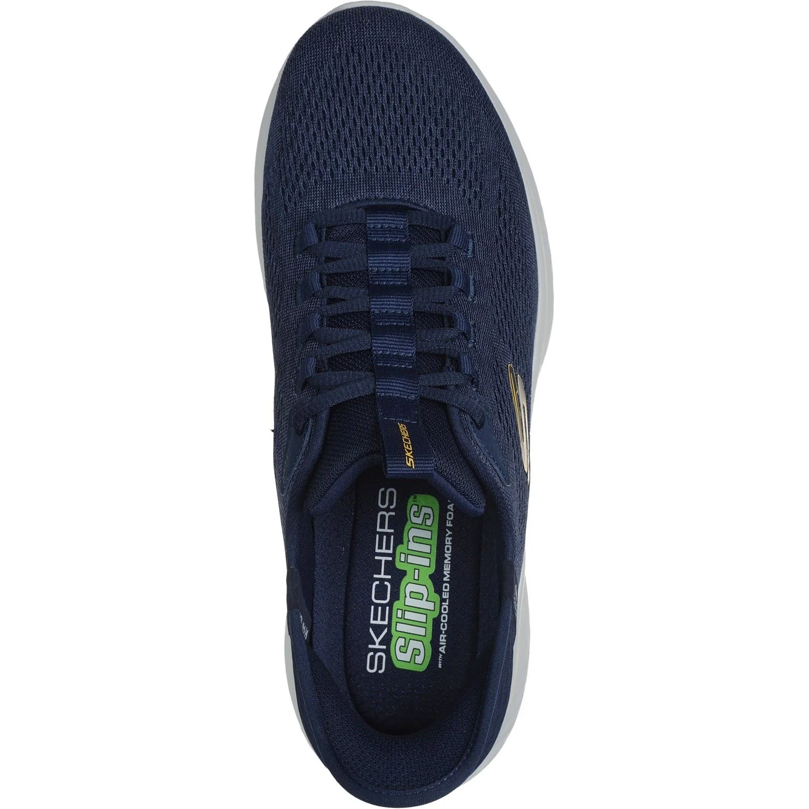 Skechers Men's Skech-Lite Pro Primebase Trainers in Navy/Yellow - Image 3