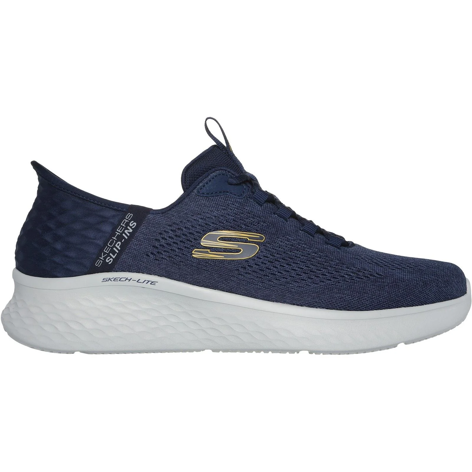 Skechers Men's Skech-Lite Pro Primebase Trainers in Navy/Yellow - Image 5