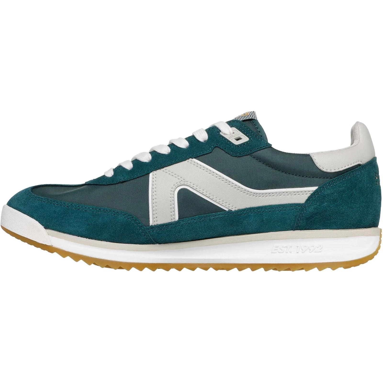 Skechers SKX 92 Spective Leather Men's Green/White Trainers - Image 4