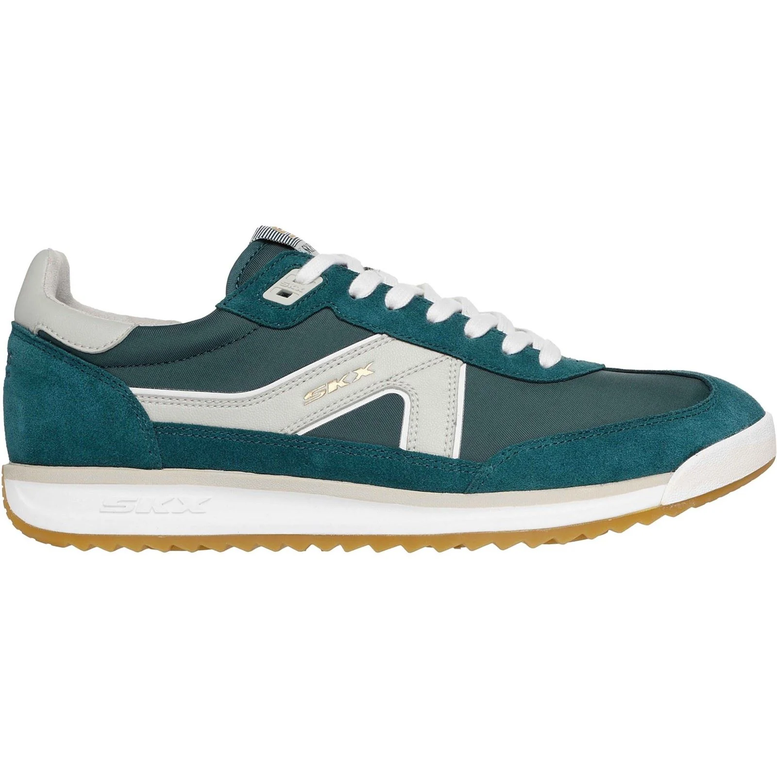 Skechers SKX 92 Spective Leather Men's Green/White Trainers - Image 5