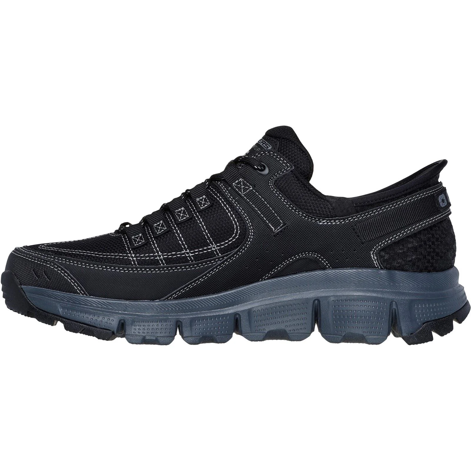 Skechers Men's Summits AT Hiking Shoes in Black/Charcoal - Image 4