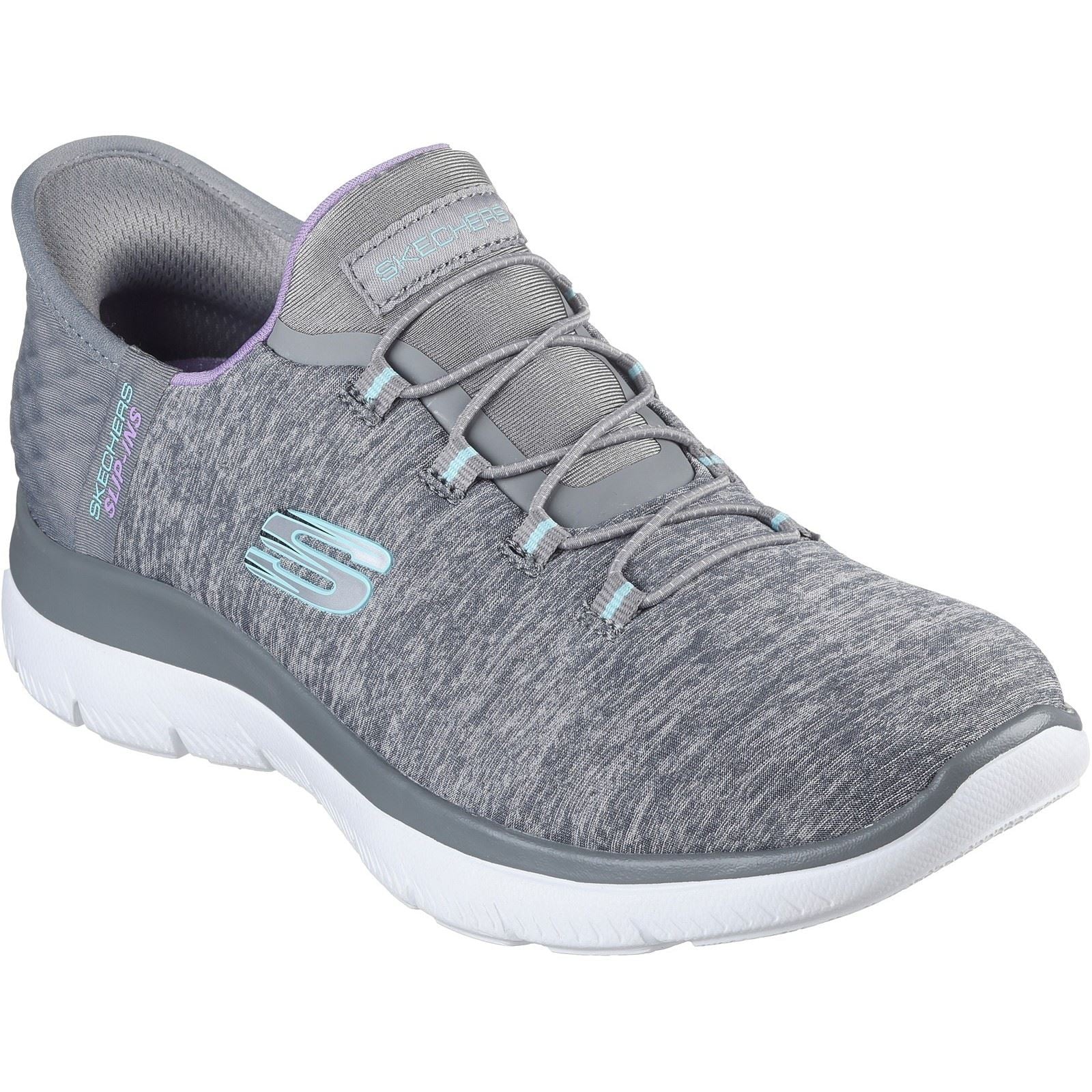 Skechers Women's Summits Dazzling Haze Shoes in Grey/Multi