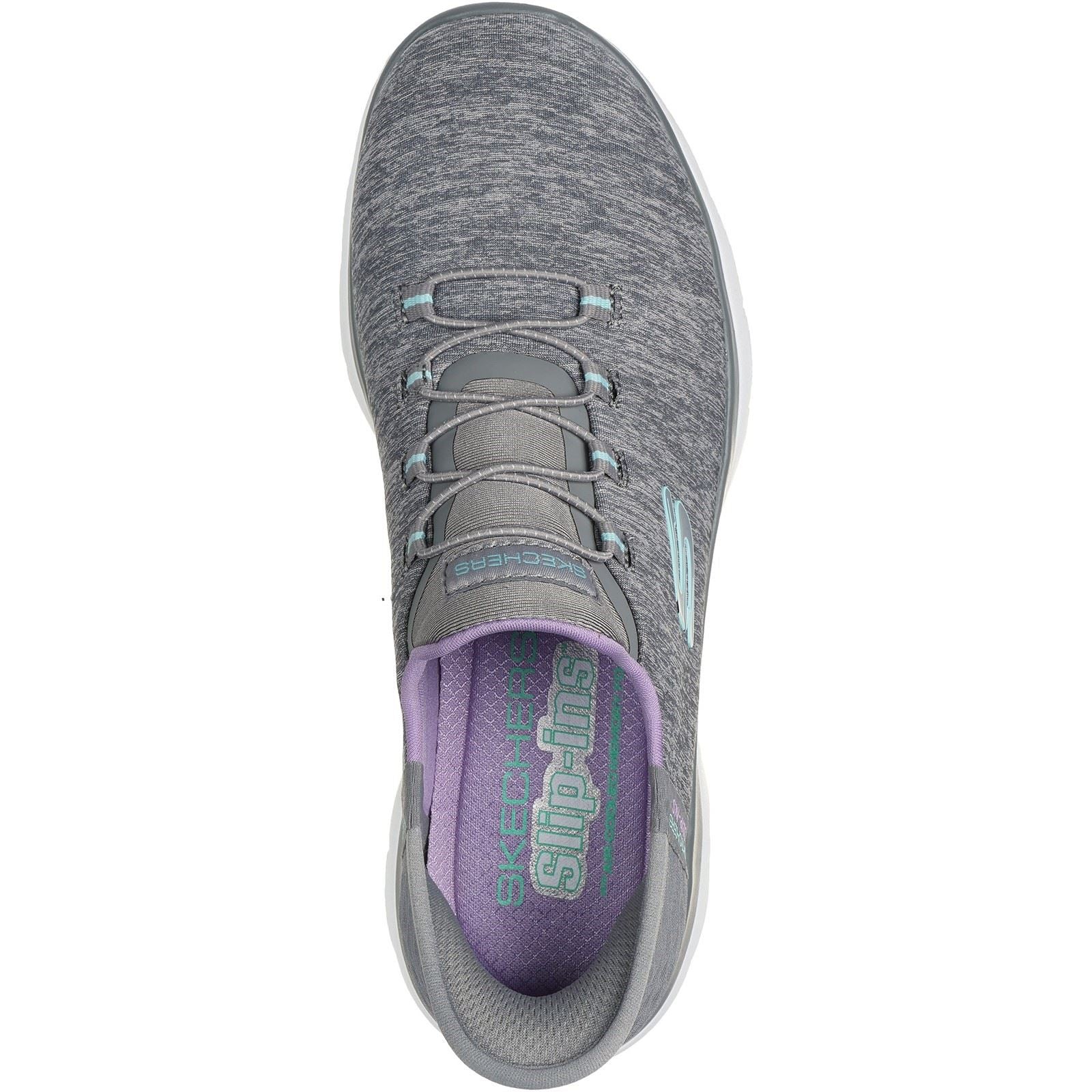 Skechers Women's Summits Dazzling Haze Shoes in Grey/Multi - Image 3