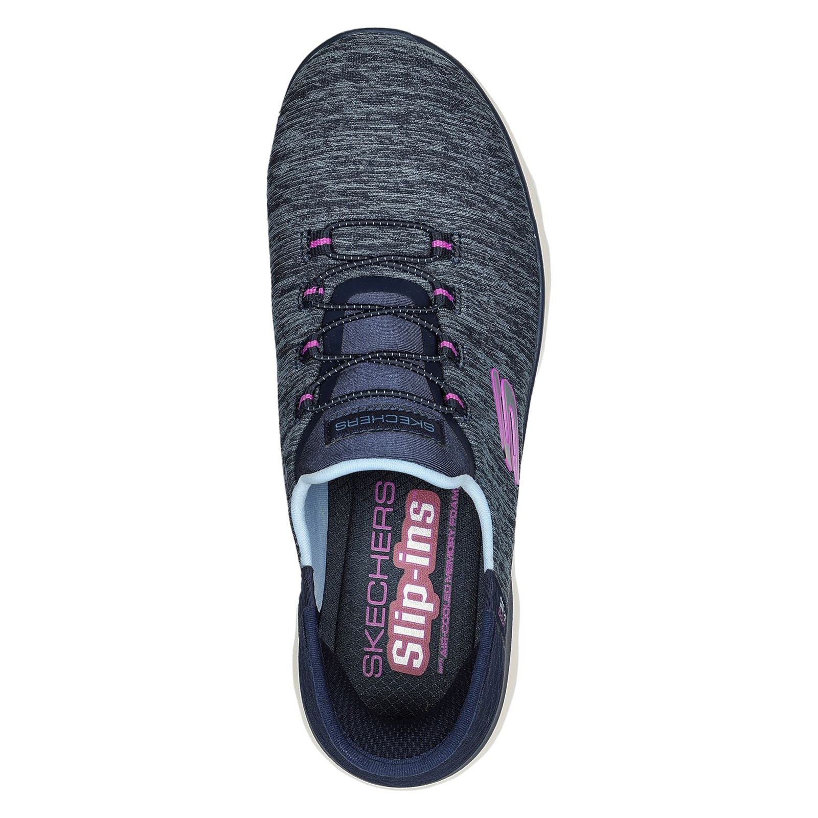 Skechers Women's Summits Dazzling Haze Shoes in Navy/Purple - Image 8