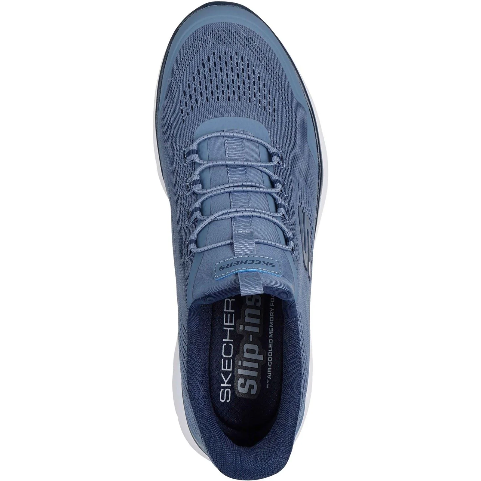 Skechers Summits Top Rate Textile Men's Slate Standard Trainers - Image 3