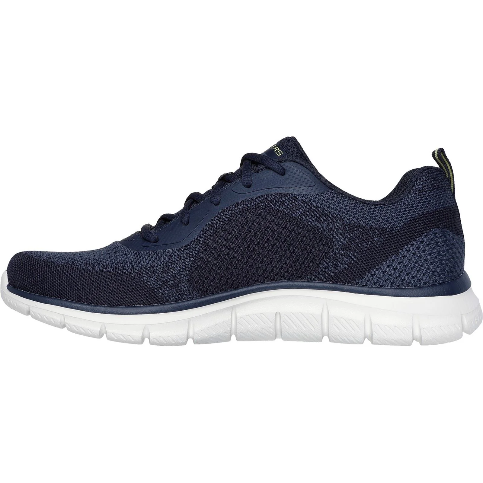 Skechers Men's Track Glendor Shoe in Navy/Lime - Image 4