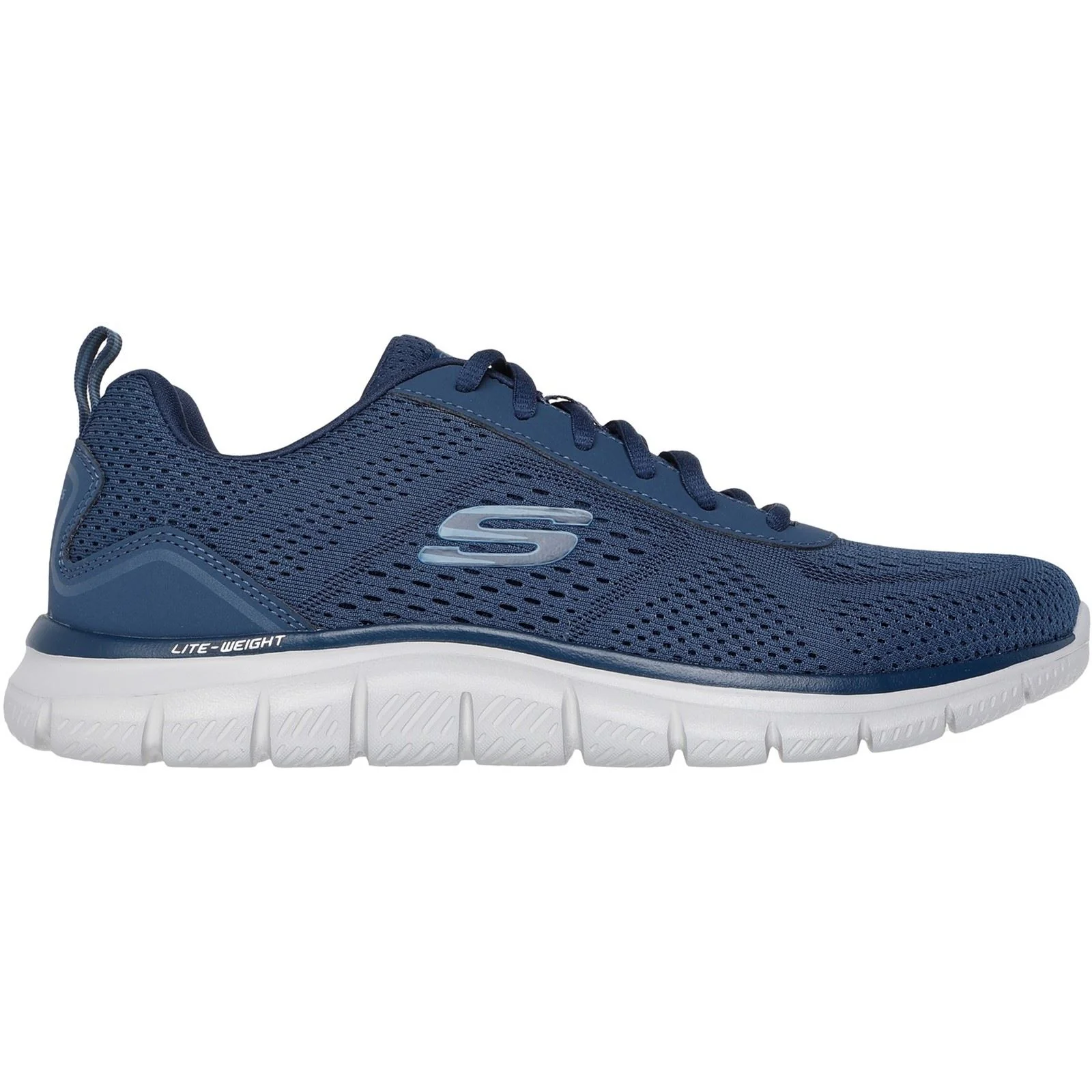 Skechers Track Leshur Polyester Men's Blue Trainers - Image 5
