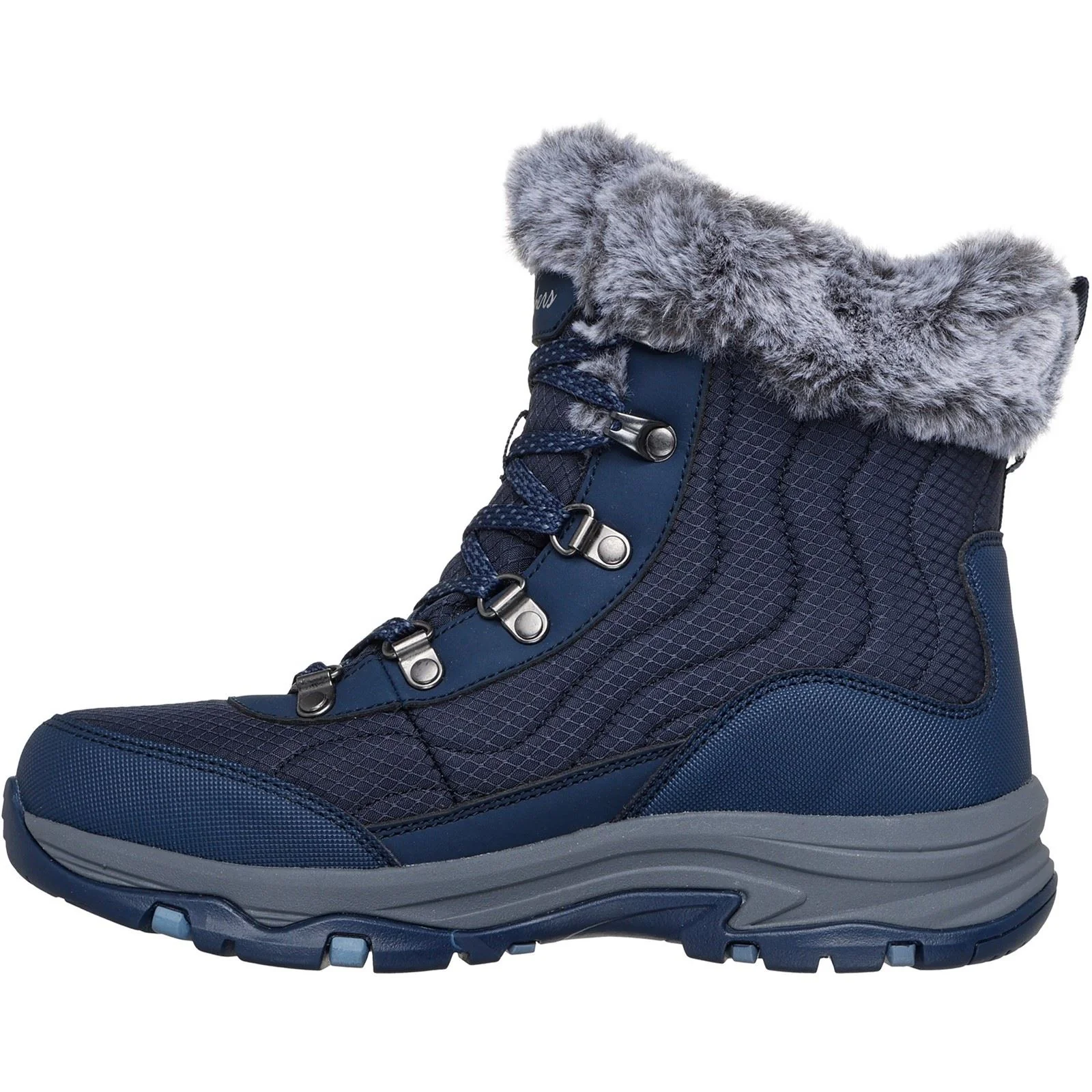 Skechers Trego Stormie Women's Navy Winter Ankle Boots - Image 4