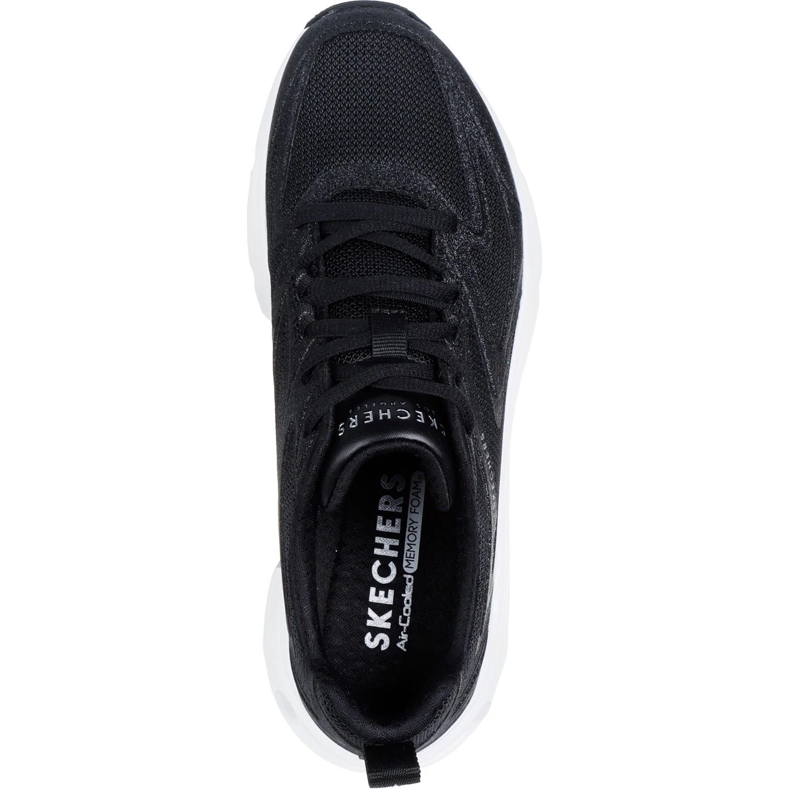 Skechers Tres-Air Uno Glit-Airy Women's Black Trainers - Image 3