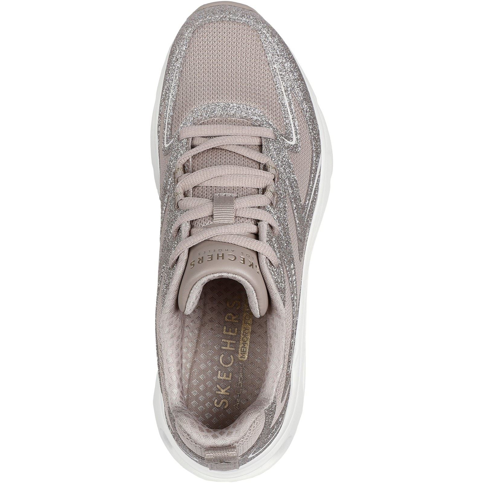 Skechers Tres-Air Uno Glit-Airy Women's Taupe Trainers - Image 3