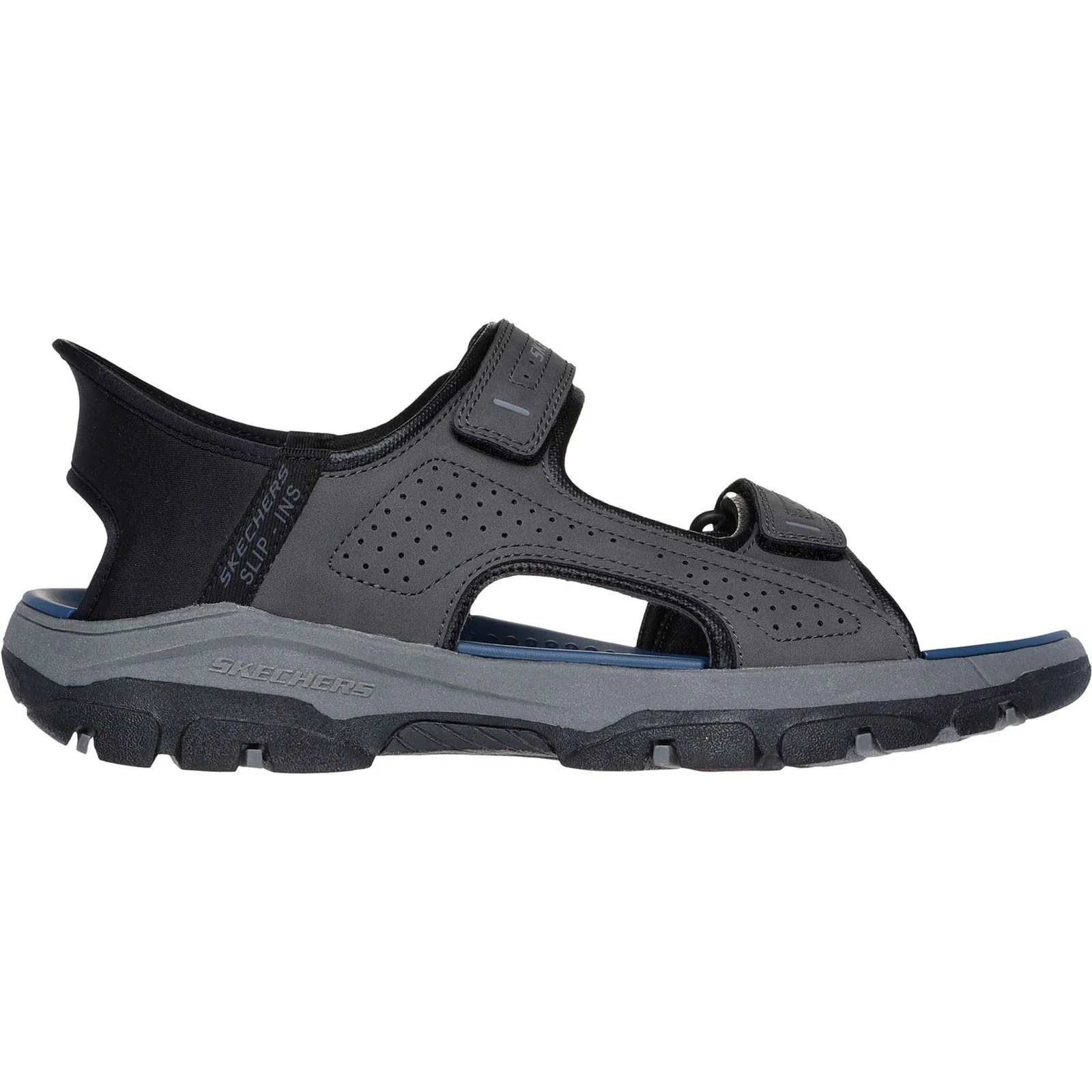 Skechers Tresmen - Reece Polyurethane Men's Charcoal Standard Sandals - Image 5