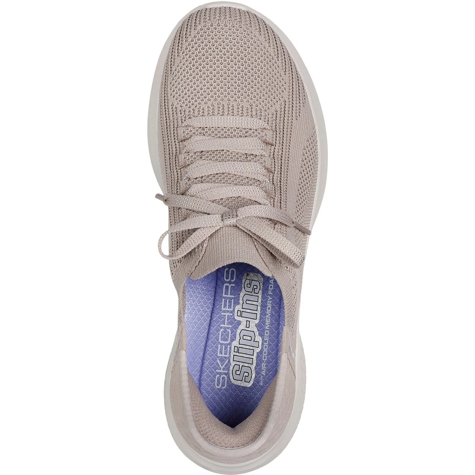 Skechers Ultra Flex 3.0 Brilliant Path Textile Women's Taupe Trainers - Image 3