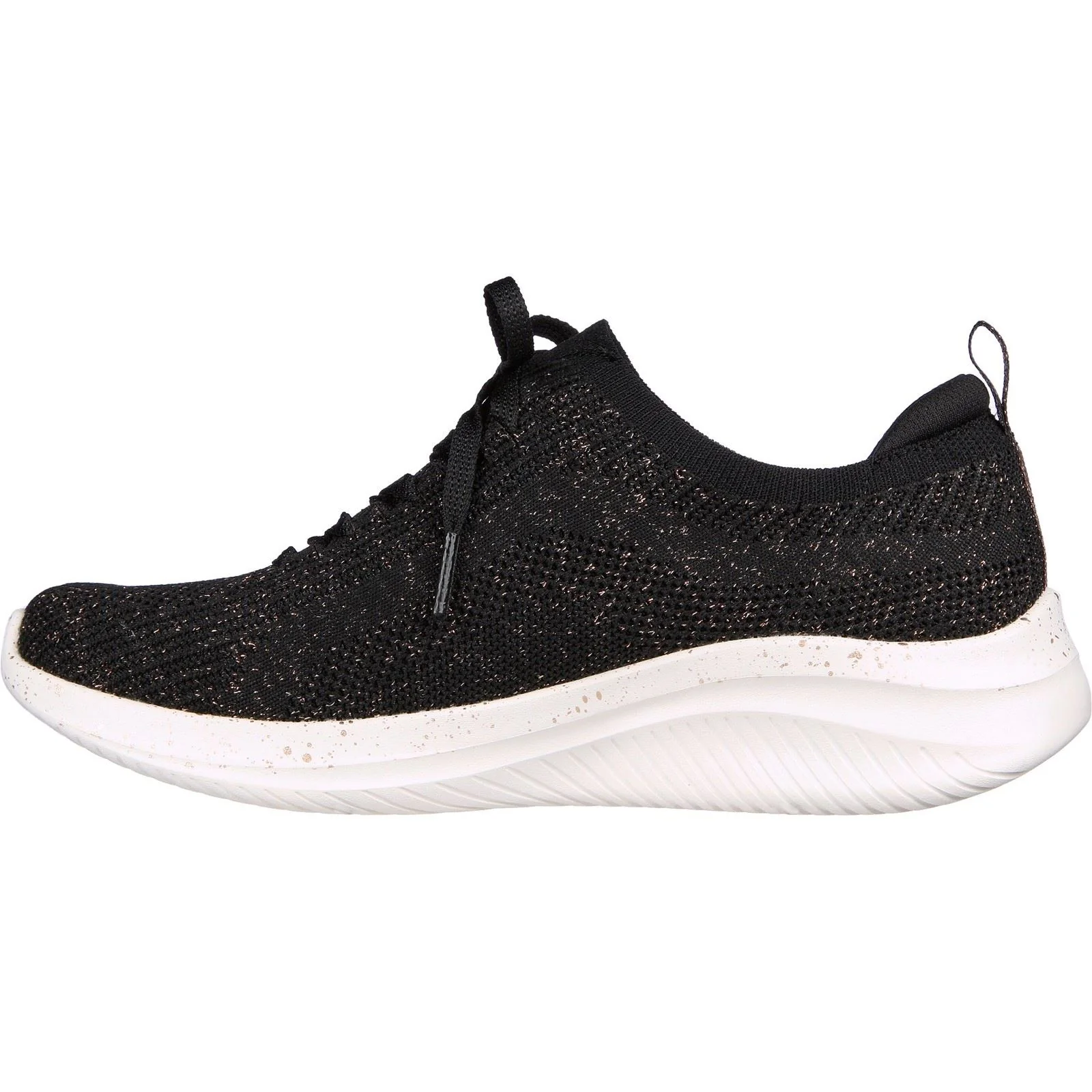 Skechers Women's Ultra Flex 3.0 - Let's Dance Shoe in Black/Rose Gold - Image 4