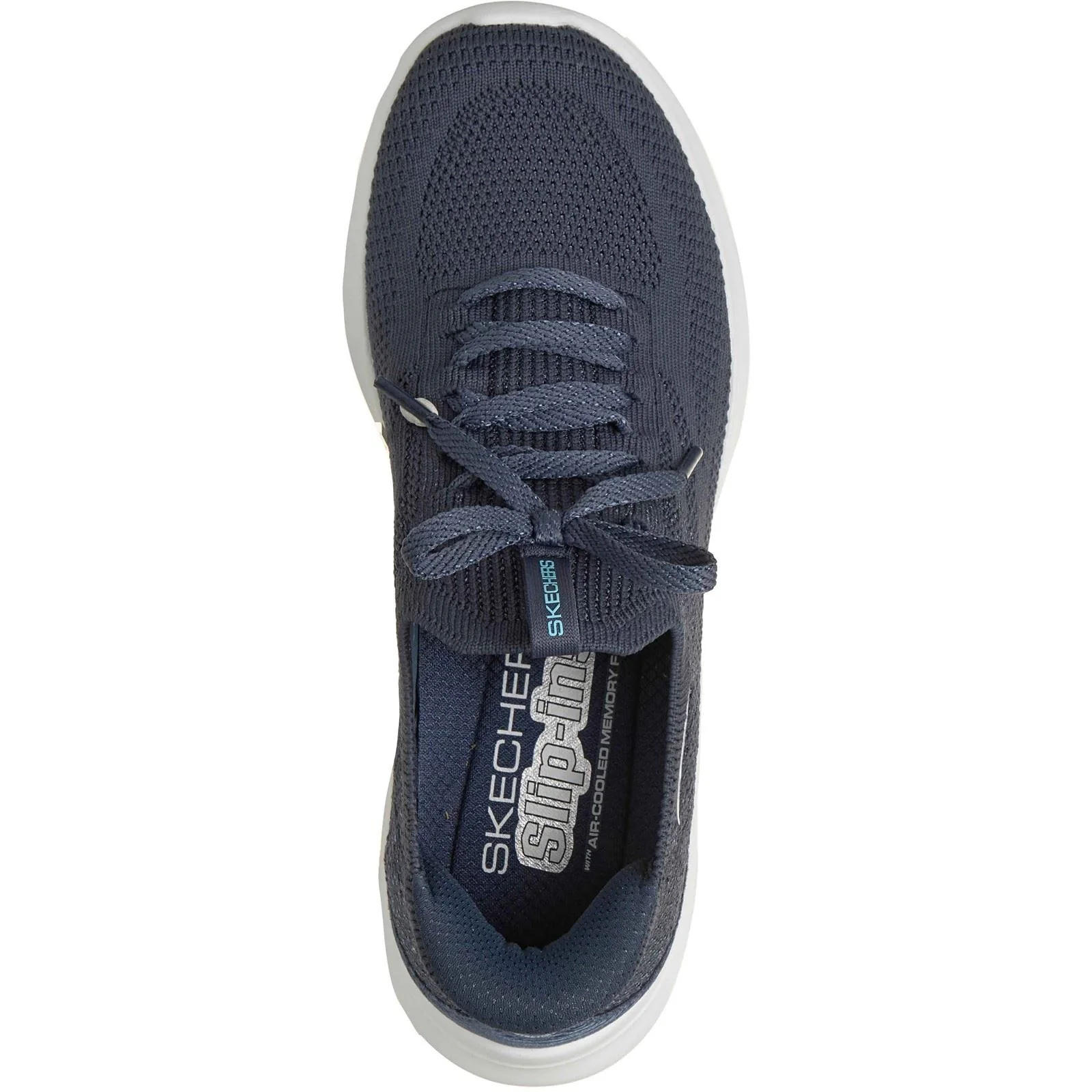 Skechers Ultra Flex 4.0 Textile Women's Navy Standard Trainers - Image 3