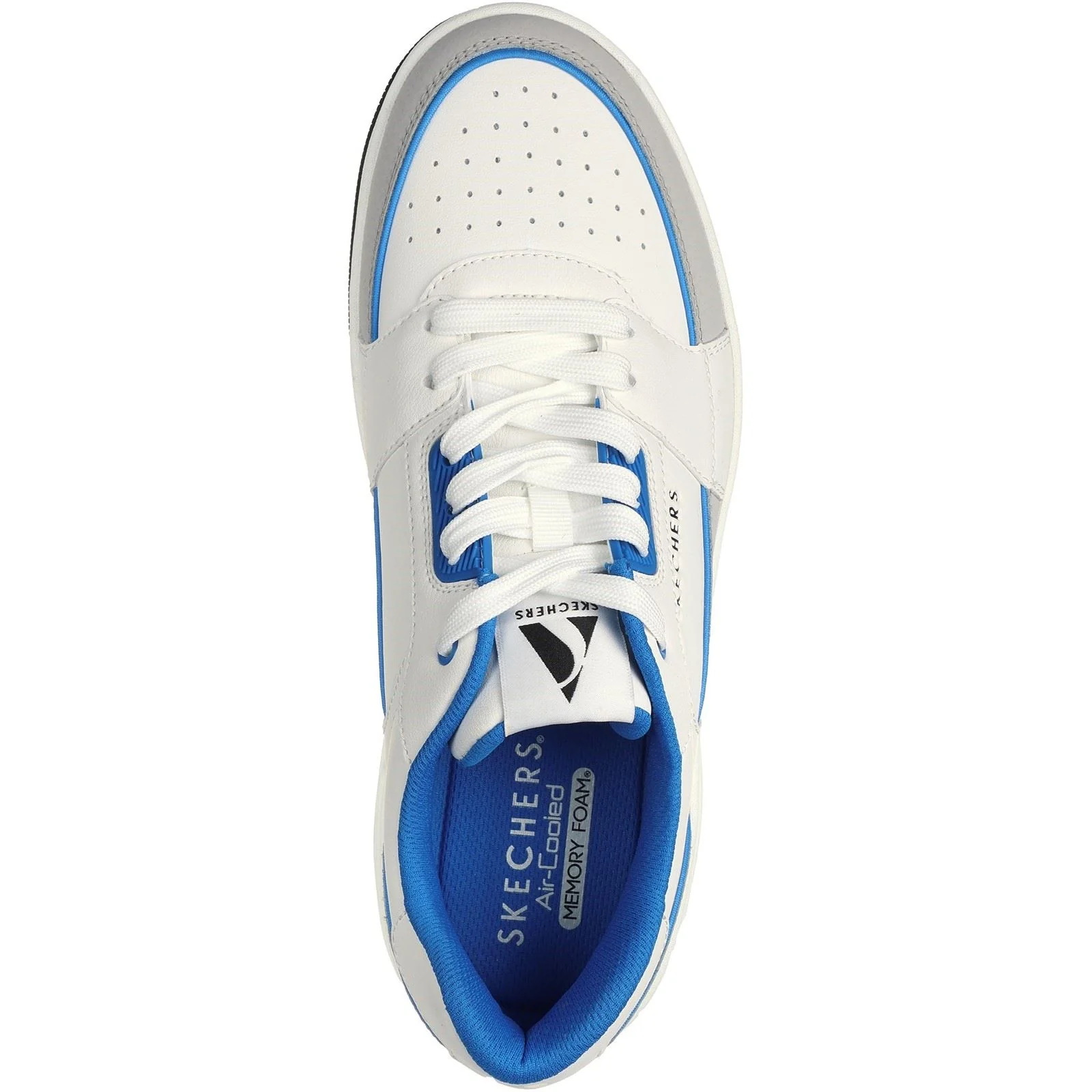 Skechers Men's Uno Court Low-Post Trainers in White/Blue - Image 3