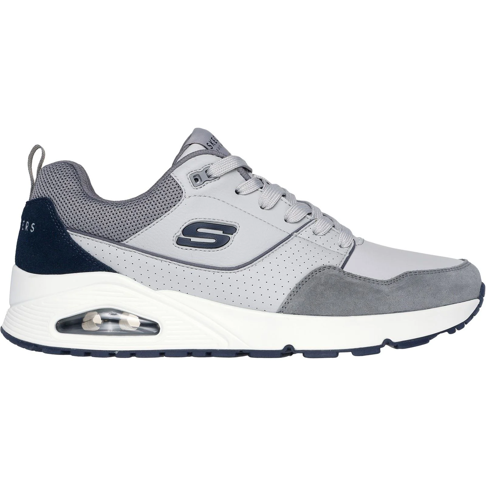 Skechers Men's Uno - Retro One Trainer in Grey - Image 5