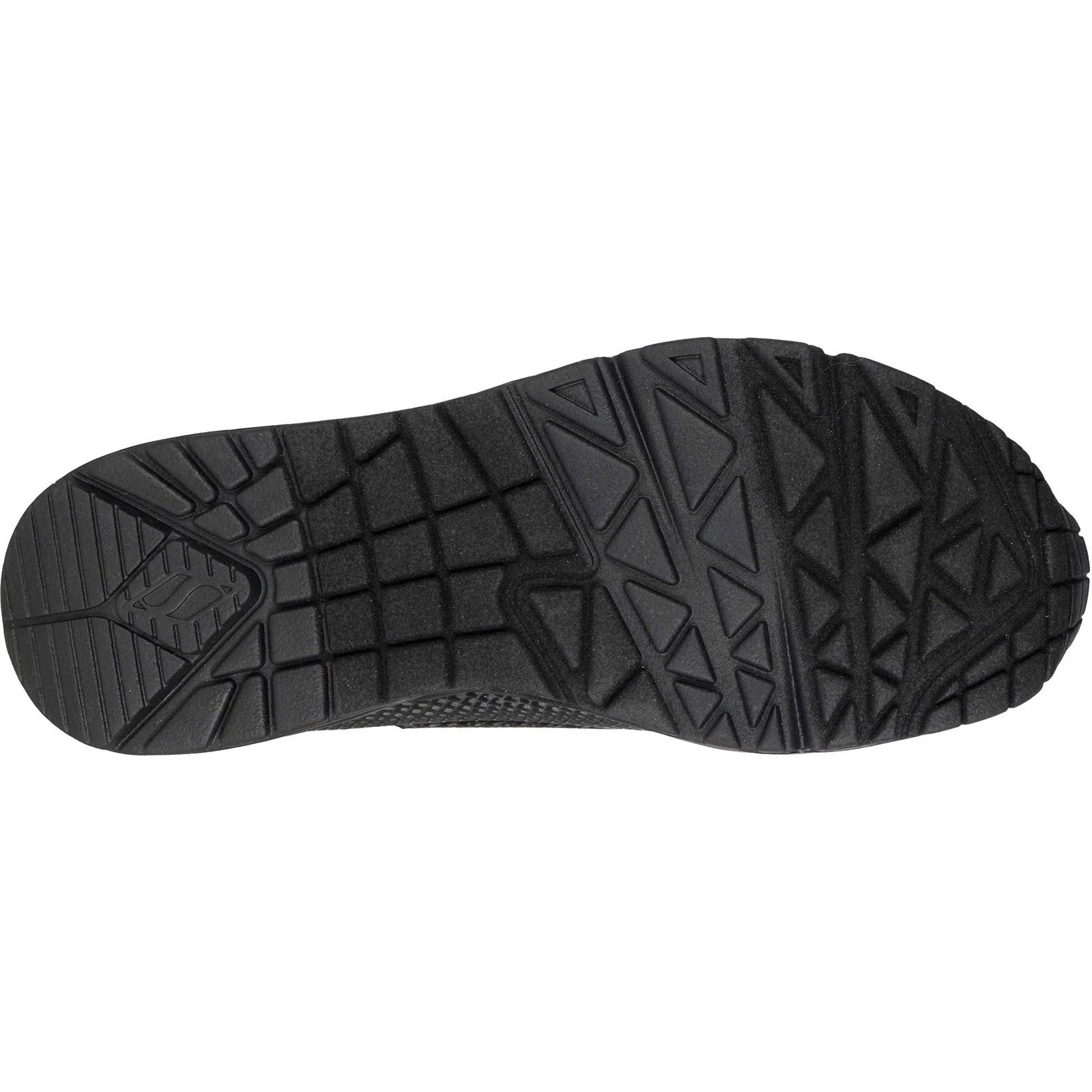 Skechers UNO - Shiny Scale Polyurethane Women's Black Standard Trainers - Image 2