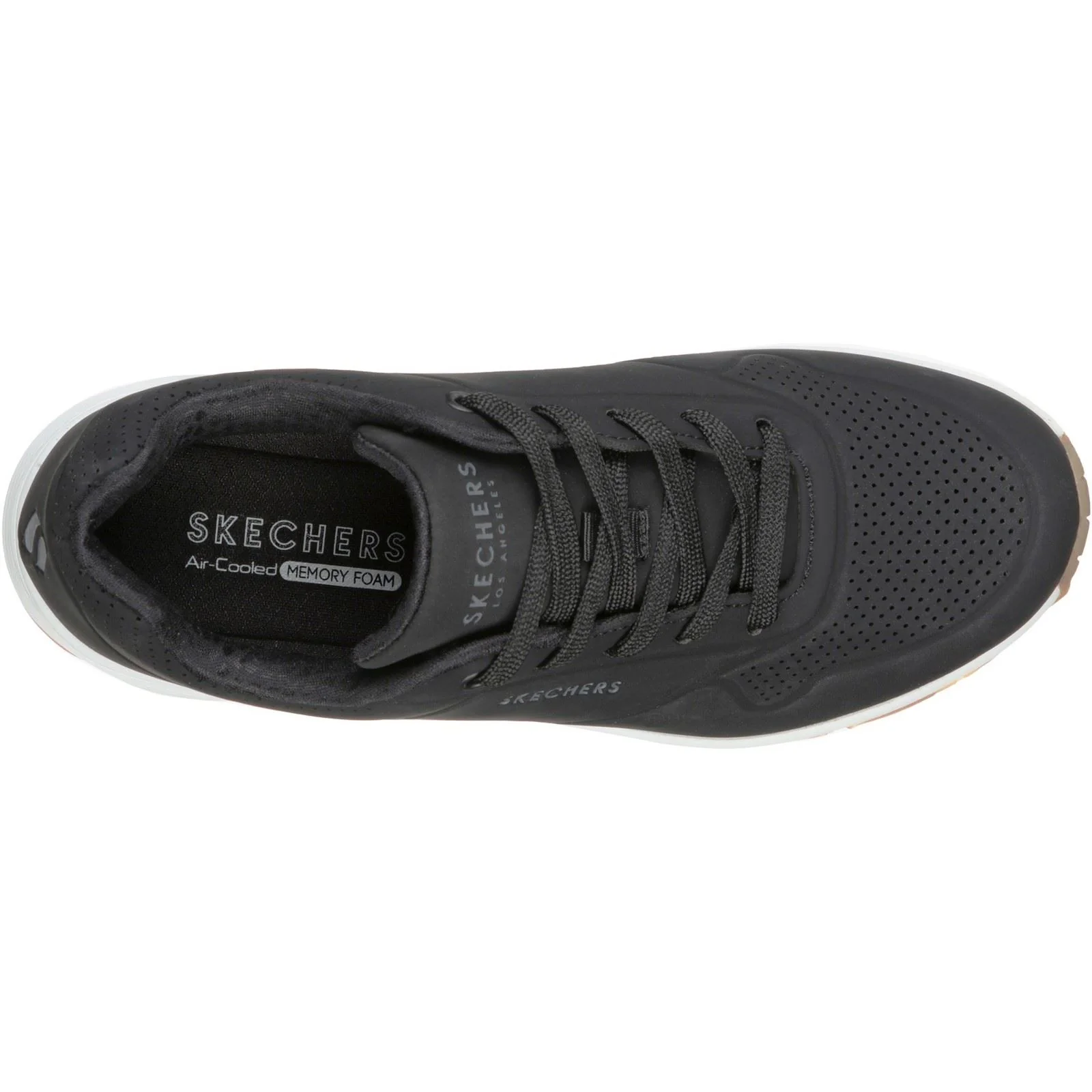 Skechers Women's Uno Stand On Air Sports Shoes in Black - Image 3
