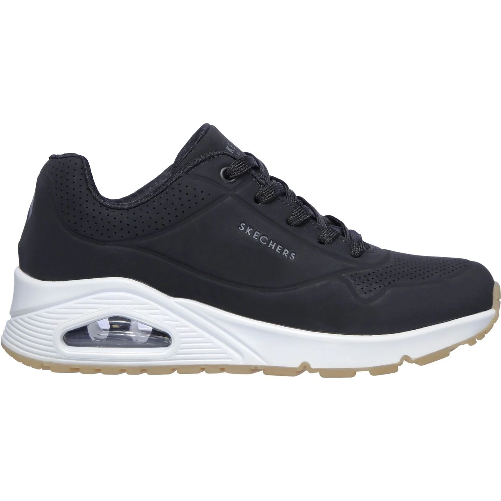 Skechers Women's Uno Stand On Air Sports Shoes in Black - Image 4