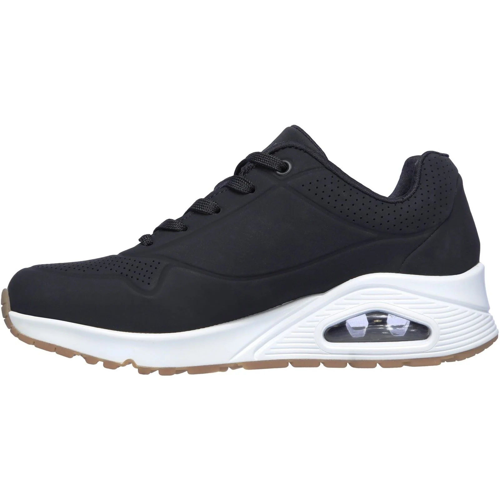 Skechers Women's Uno Stand On Air Sports Shoes in Black - Image 5