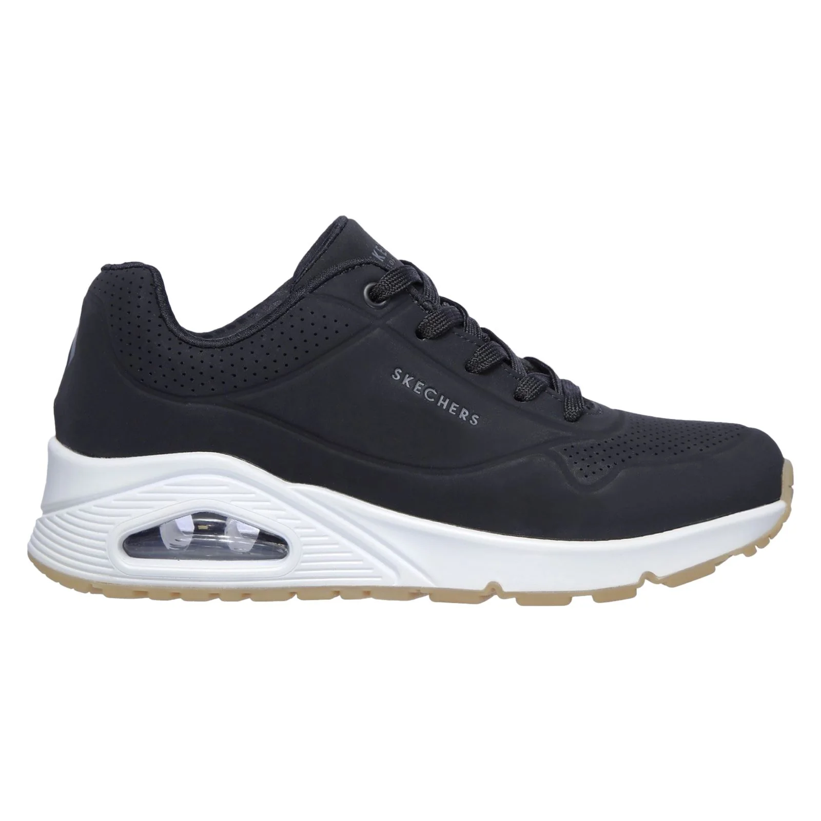Skechers Women's Uno Stand On Air Sports Shoes in Black - Image 9