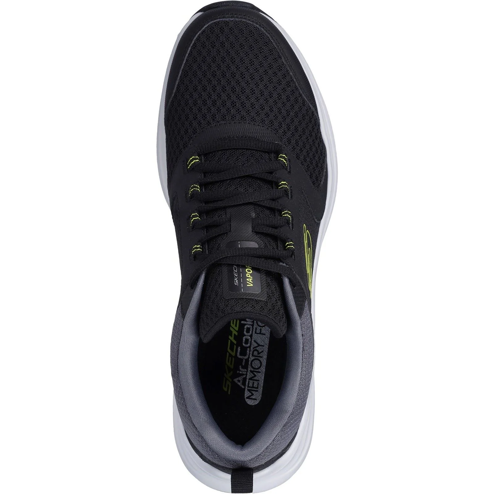 Skechers Men's Vapor Foam Trainer in Black/Lime - Image 3