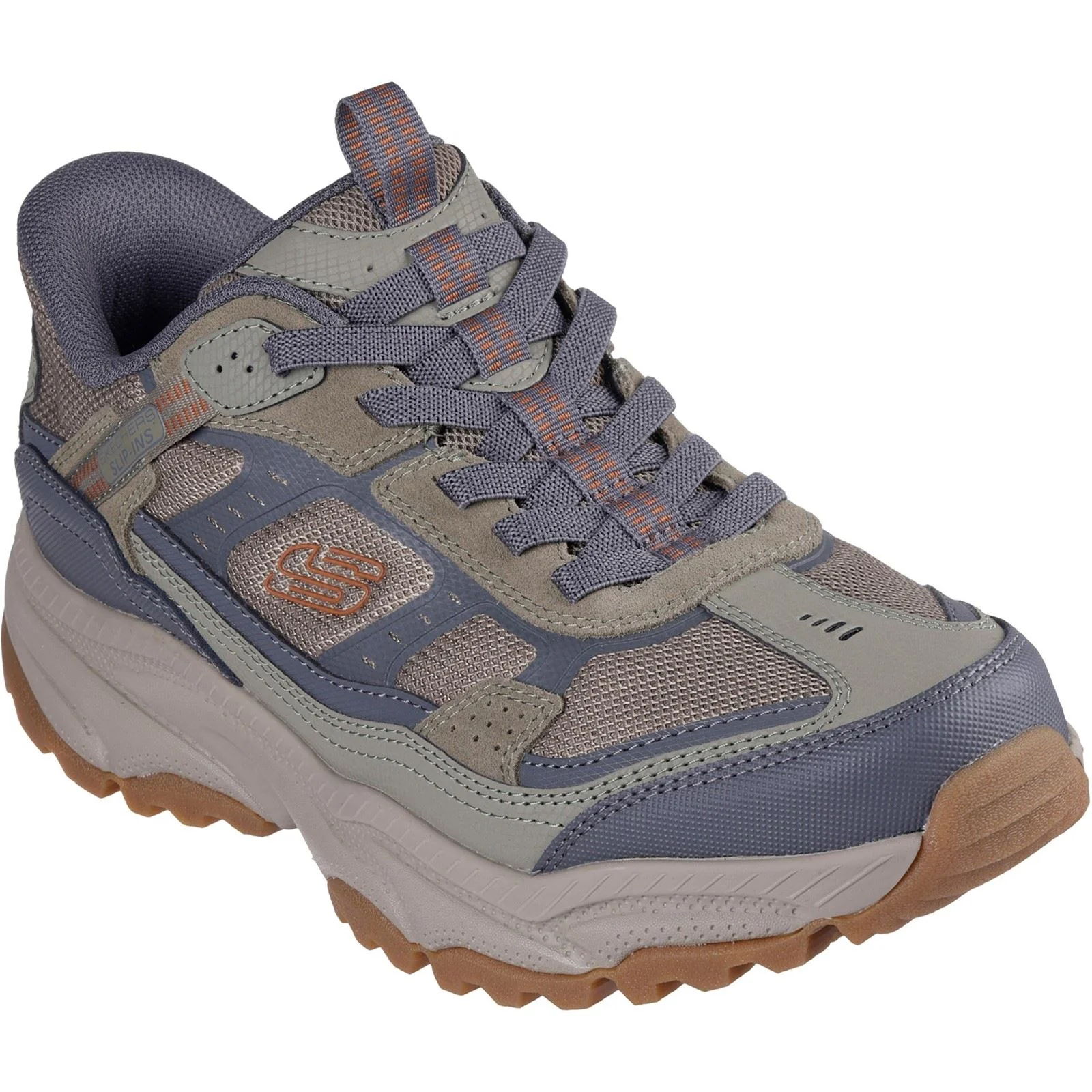 Skechers Men's Vigor AT Hiking Shoes in Olive/Grey