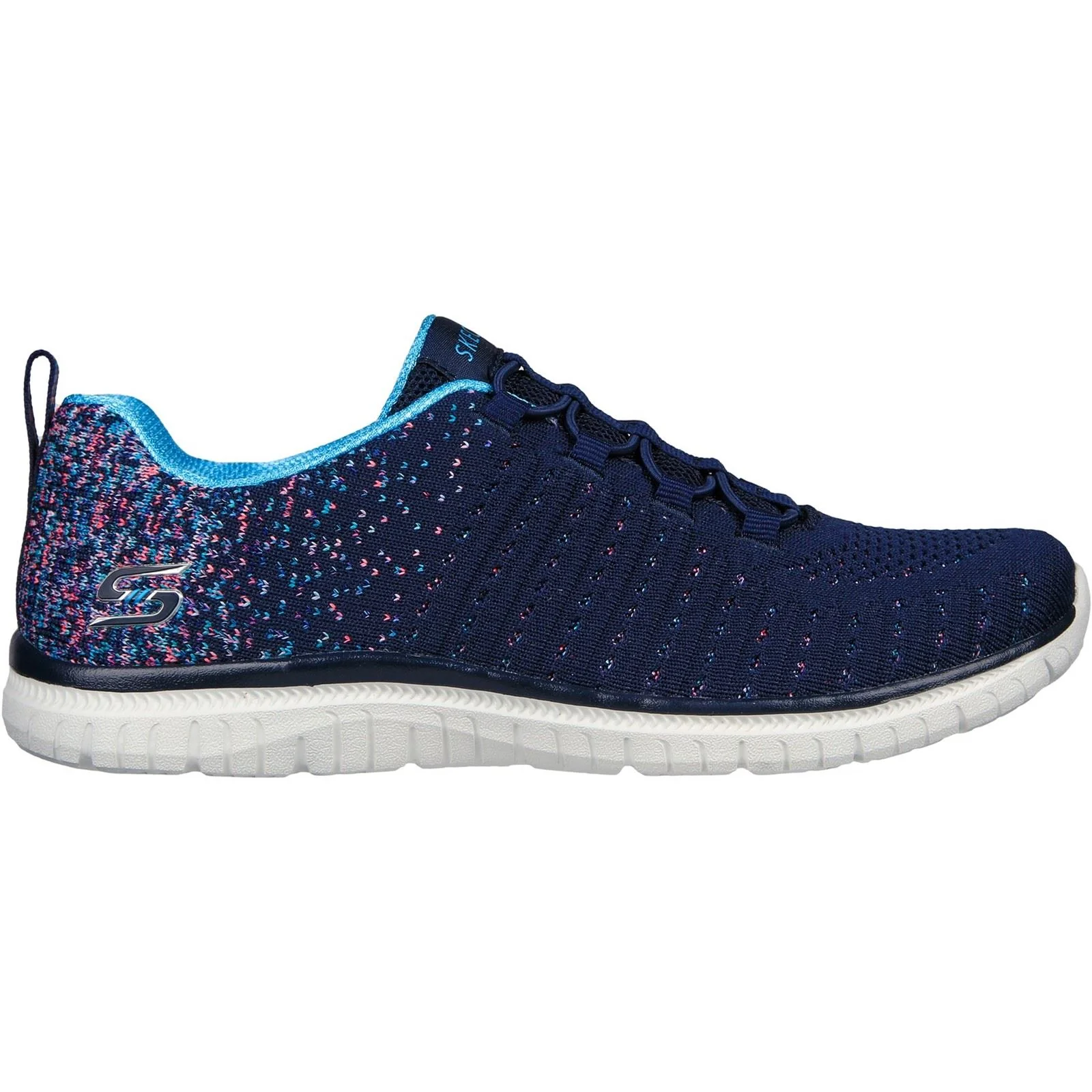 Skechers Women's Virtue Shoes in Navy/Blue - Image 5