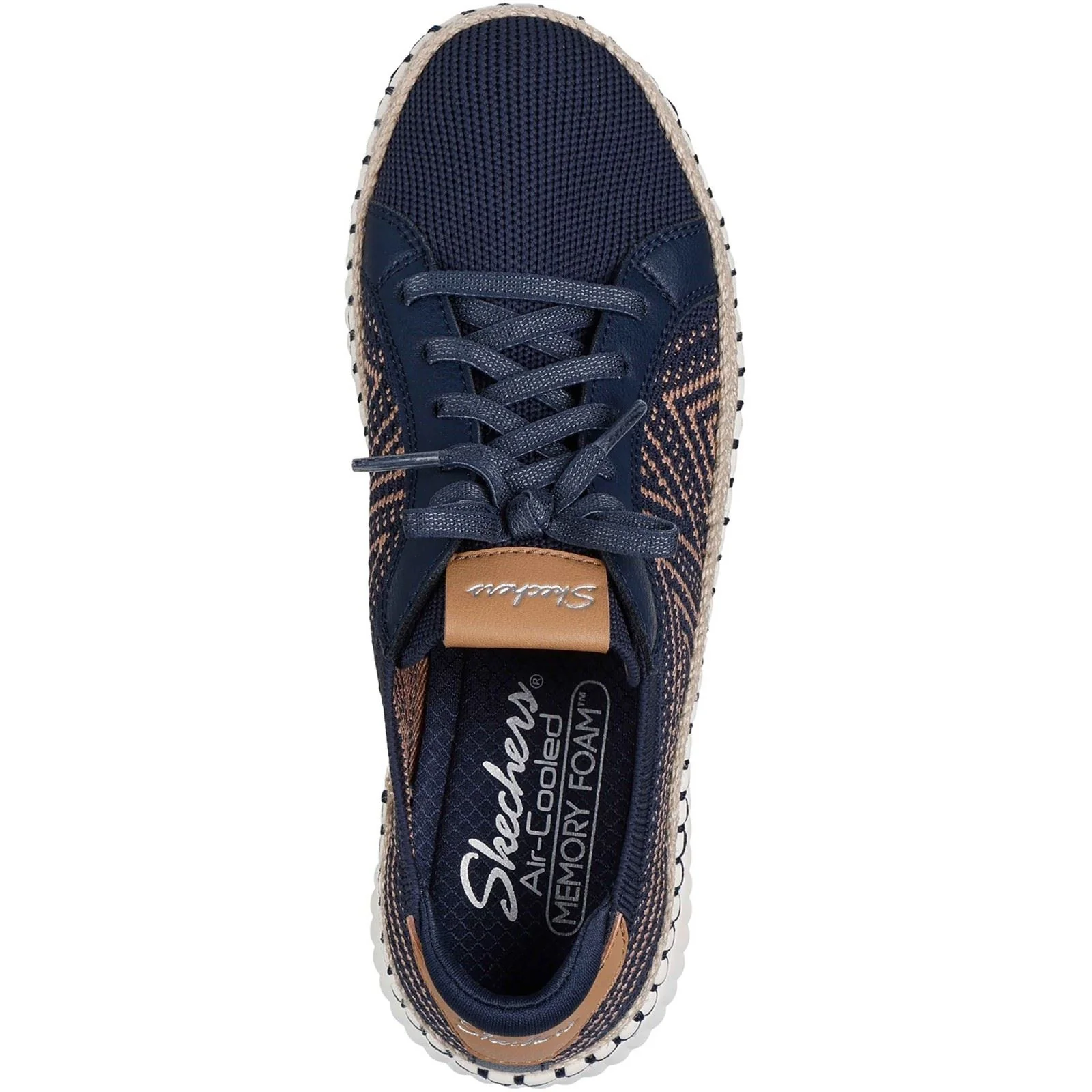 Skechers Wilshire Blvd - Bellevue Textile Women's Navy Standard Trainers - Image 3