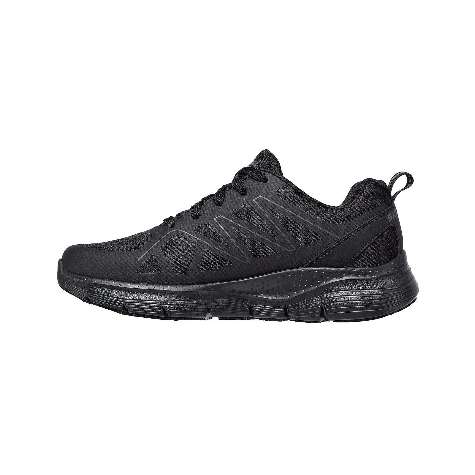 Skechers Workwear Arch Fit SR Axtell Polyester Men's Black Safety Trainers - Image 6