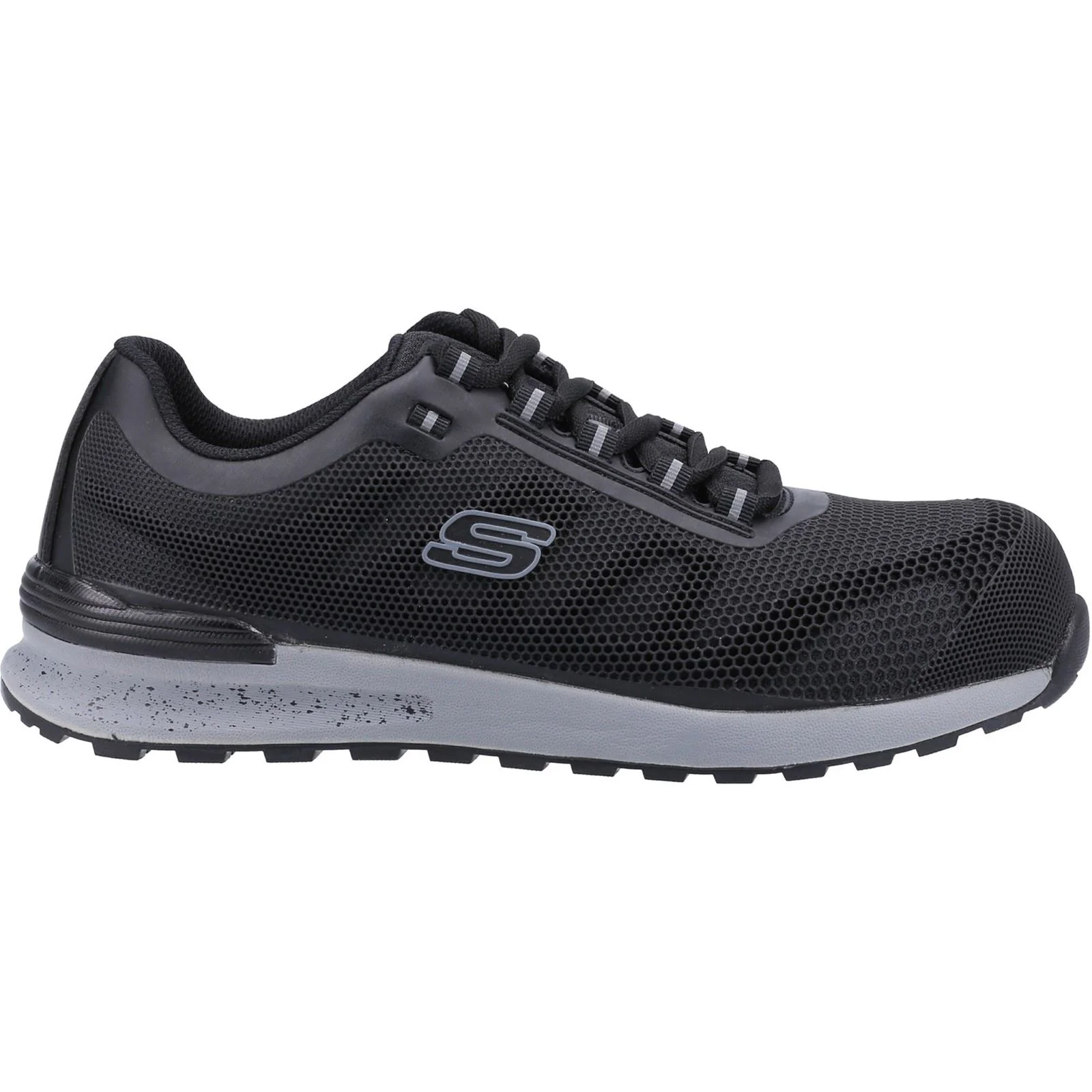 Skechers Workwear Bulklin Bragoo Textile Men's Black Safety Trainers - Image 4