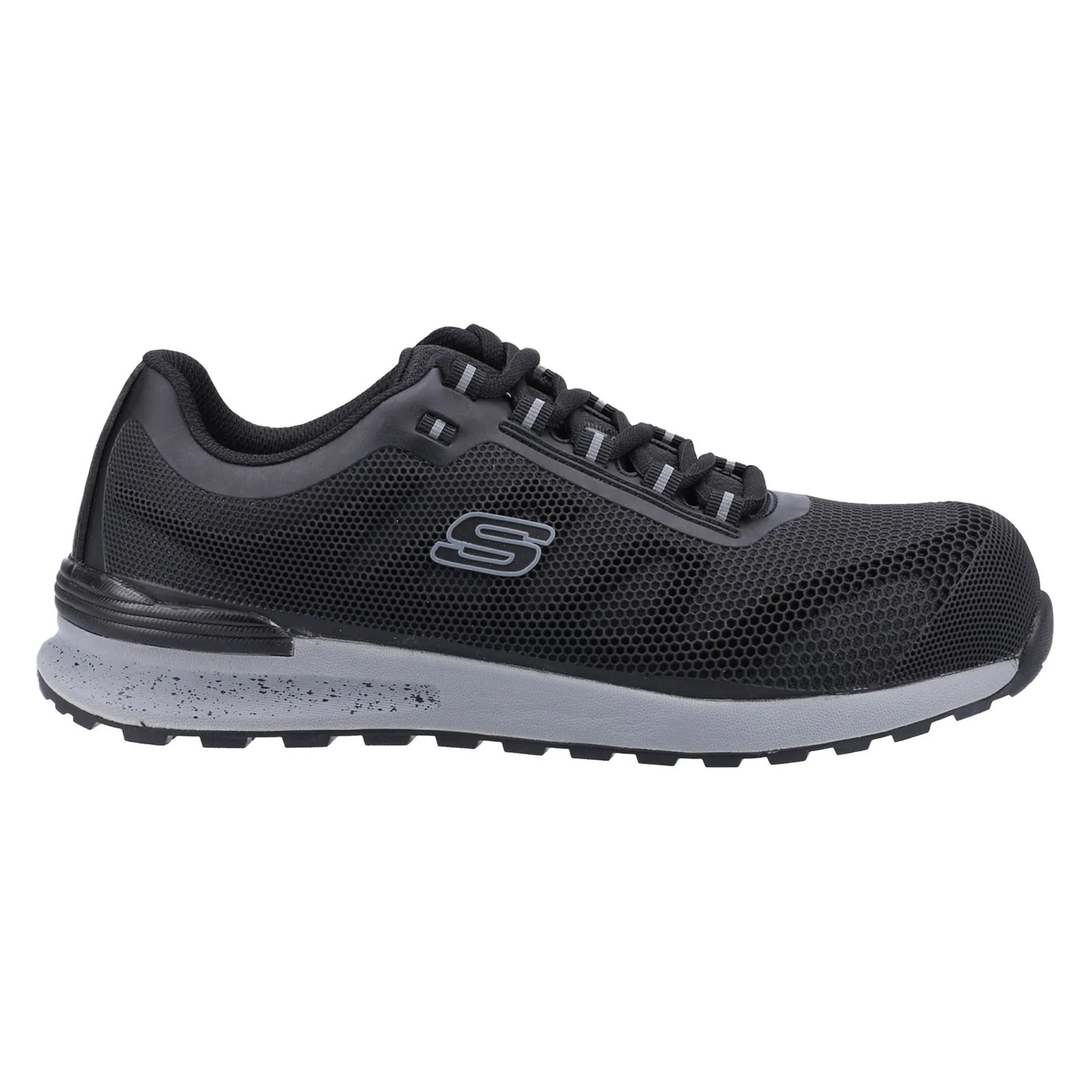 Skechers Workwear Bulklin Bragoo Textile Men's Black Safety Trainers - Image 9