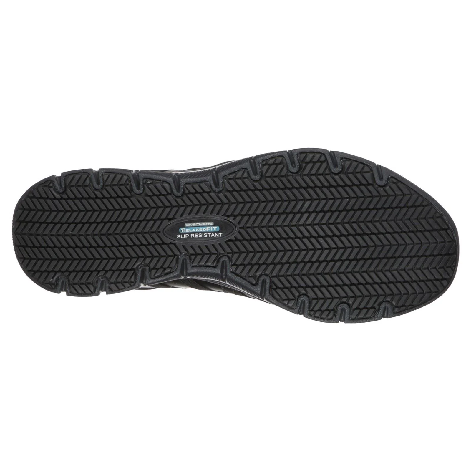 Skechers Workwear Ghenter Dagsby Leather Women's Black Trainers - Image 2