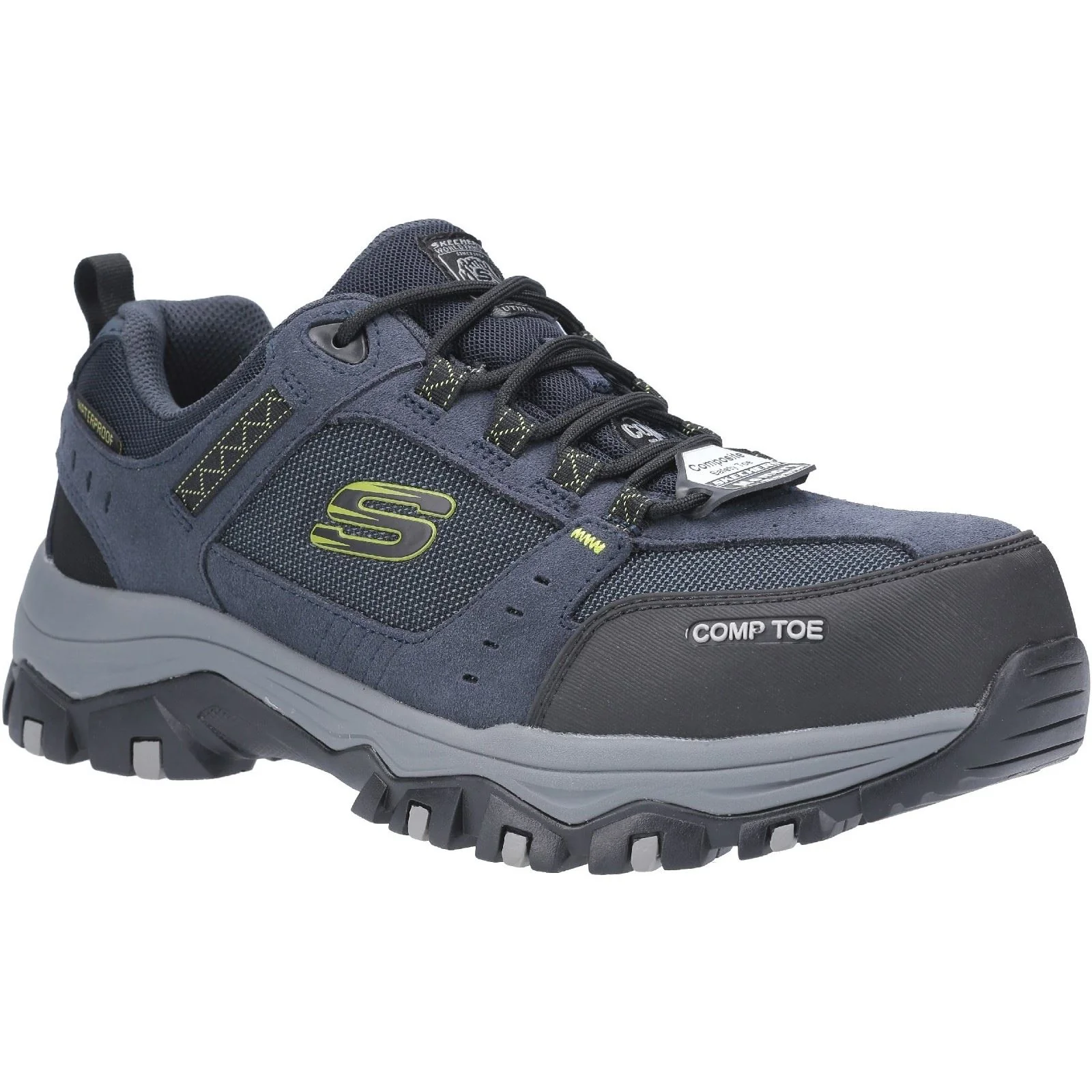 Skechers Workwear Greetah Suede Men's Navy/Black Safety Trainers