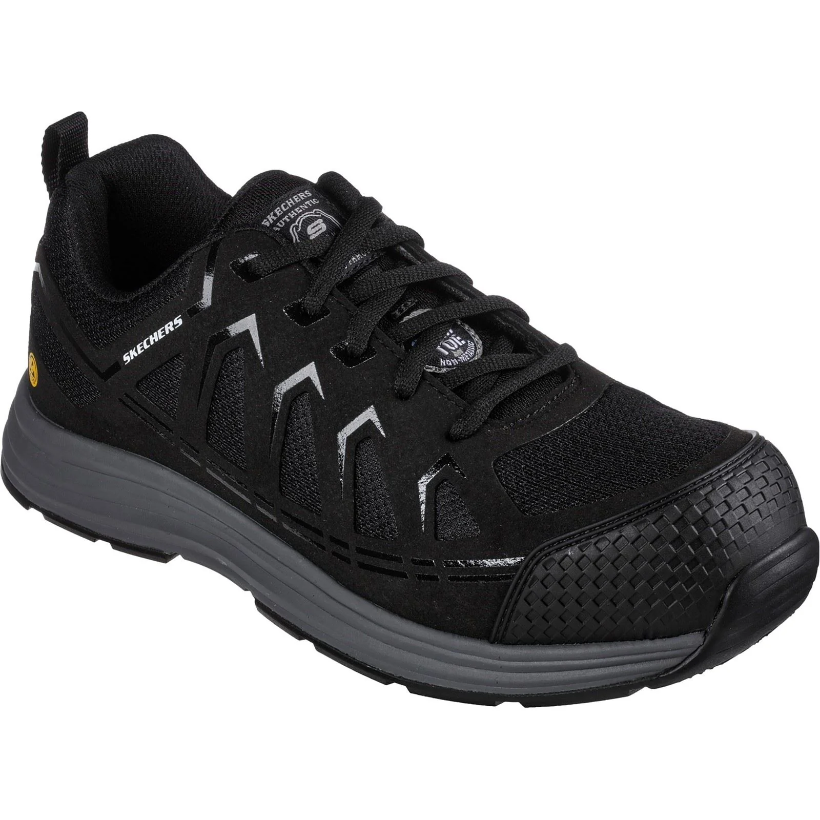 Skechers Workwear Malad II Textile Men's Black Safety Trainers