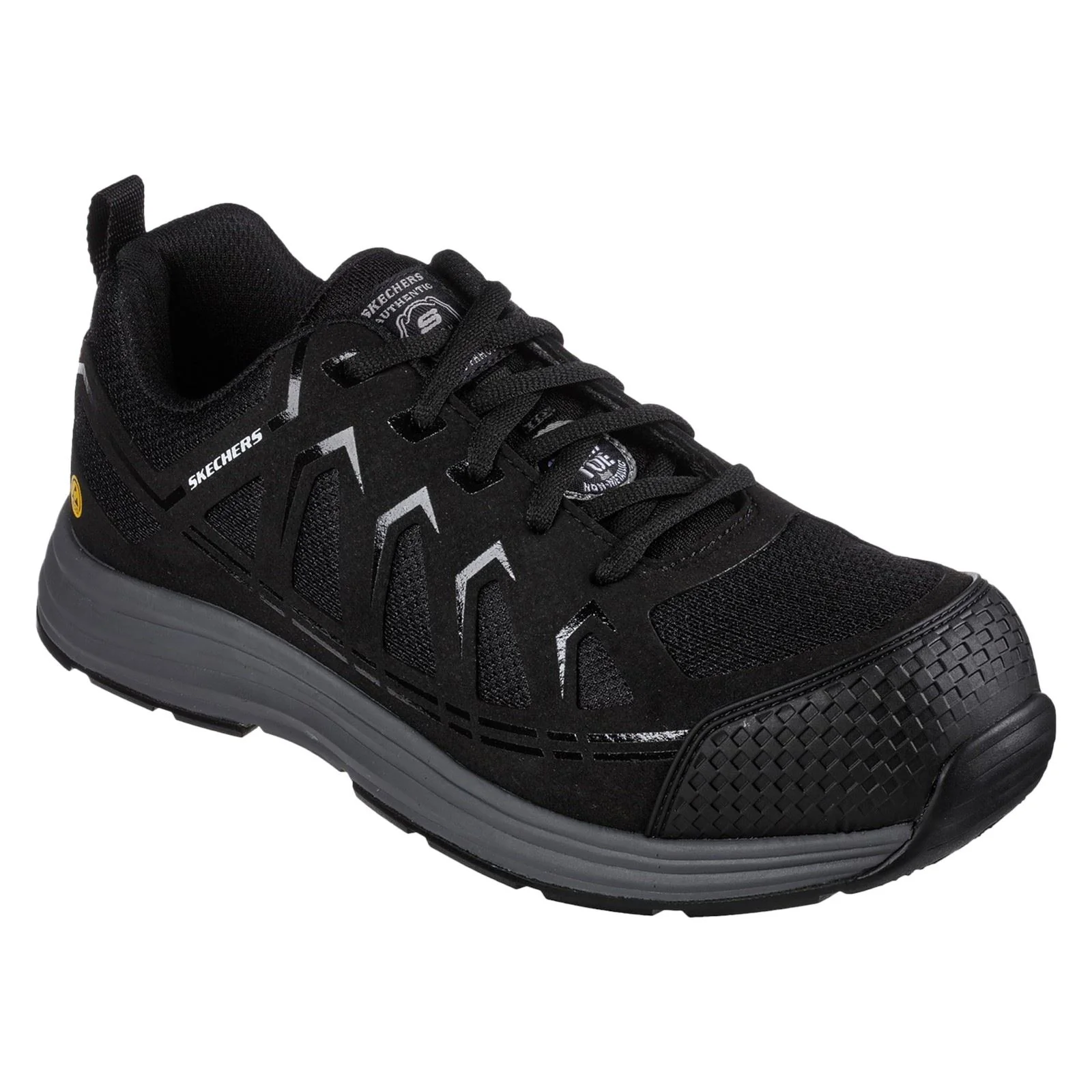Skechers Workwear Malad II Textile Men's Black Safety Trainers - Image 6