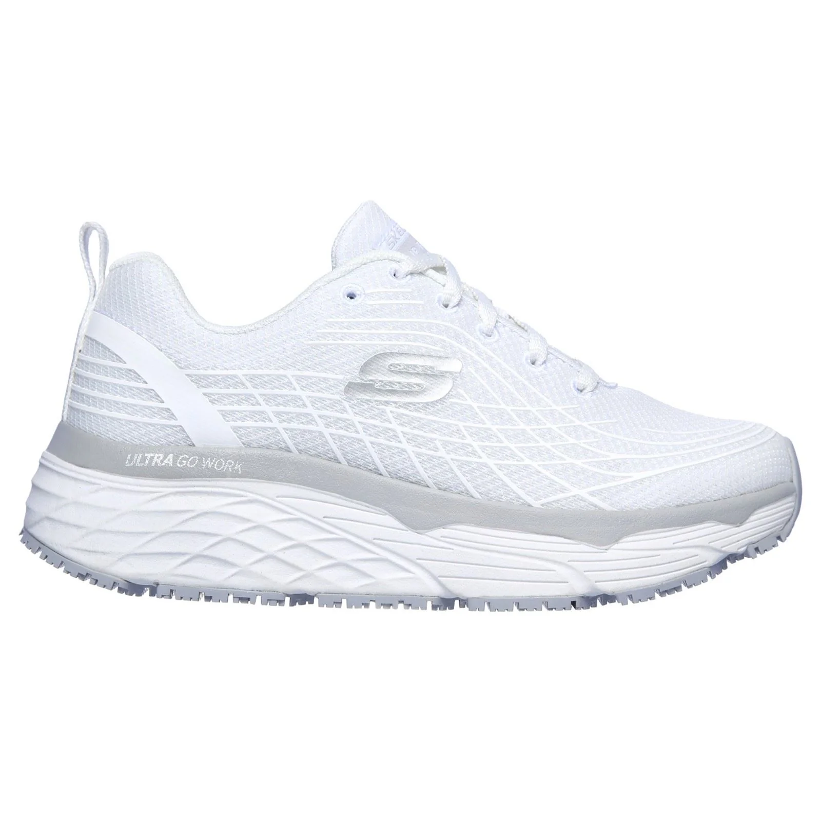 Skechers Workwear Max Cushioning Elite Sr Textile Women's White Safety Trainers - Image 5
