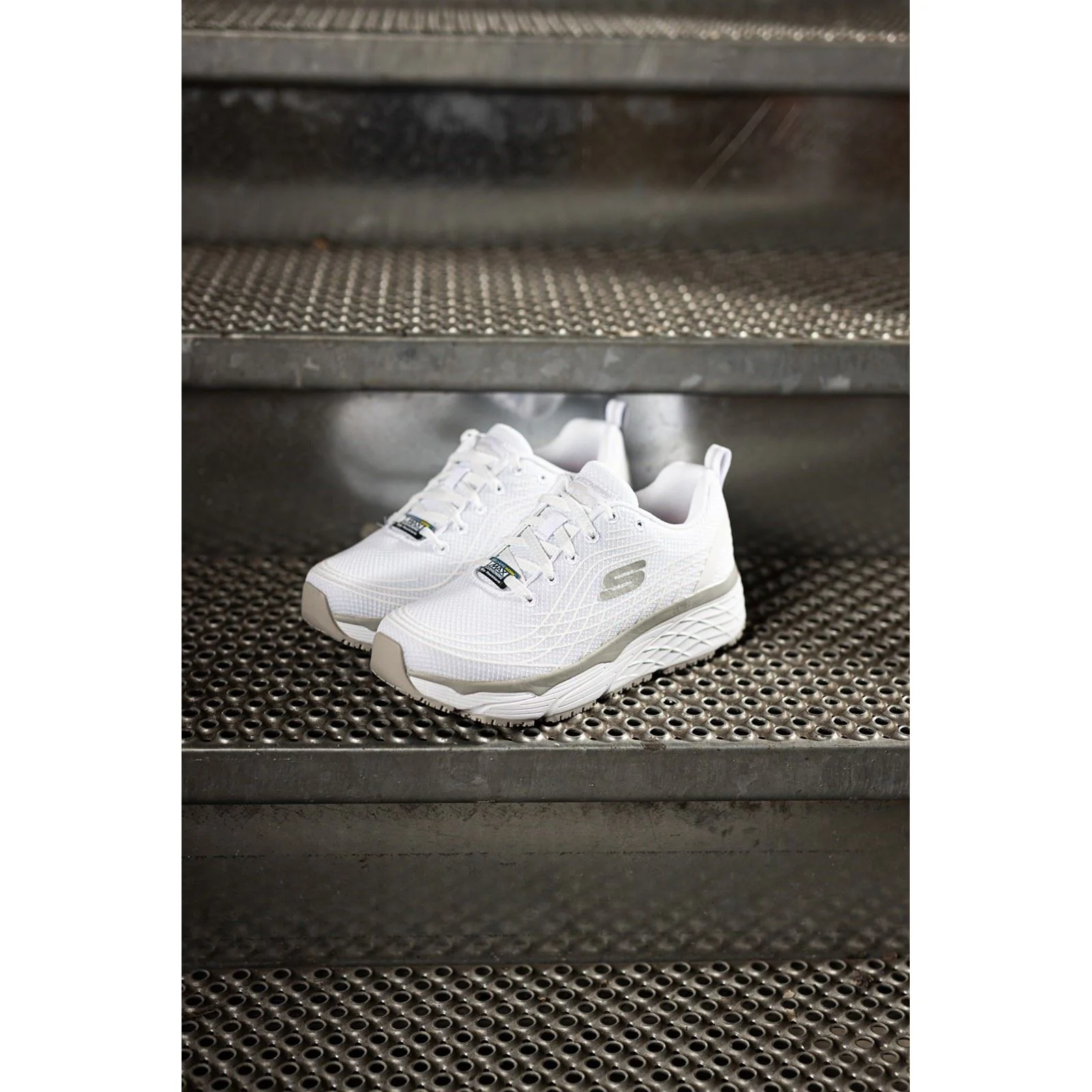 Skechers Workwear Max Cushioning Elite Sr Textile Women's White Safety Trainers - Image 6