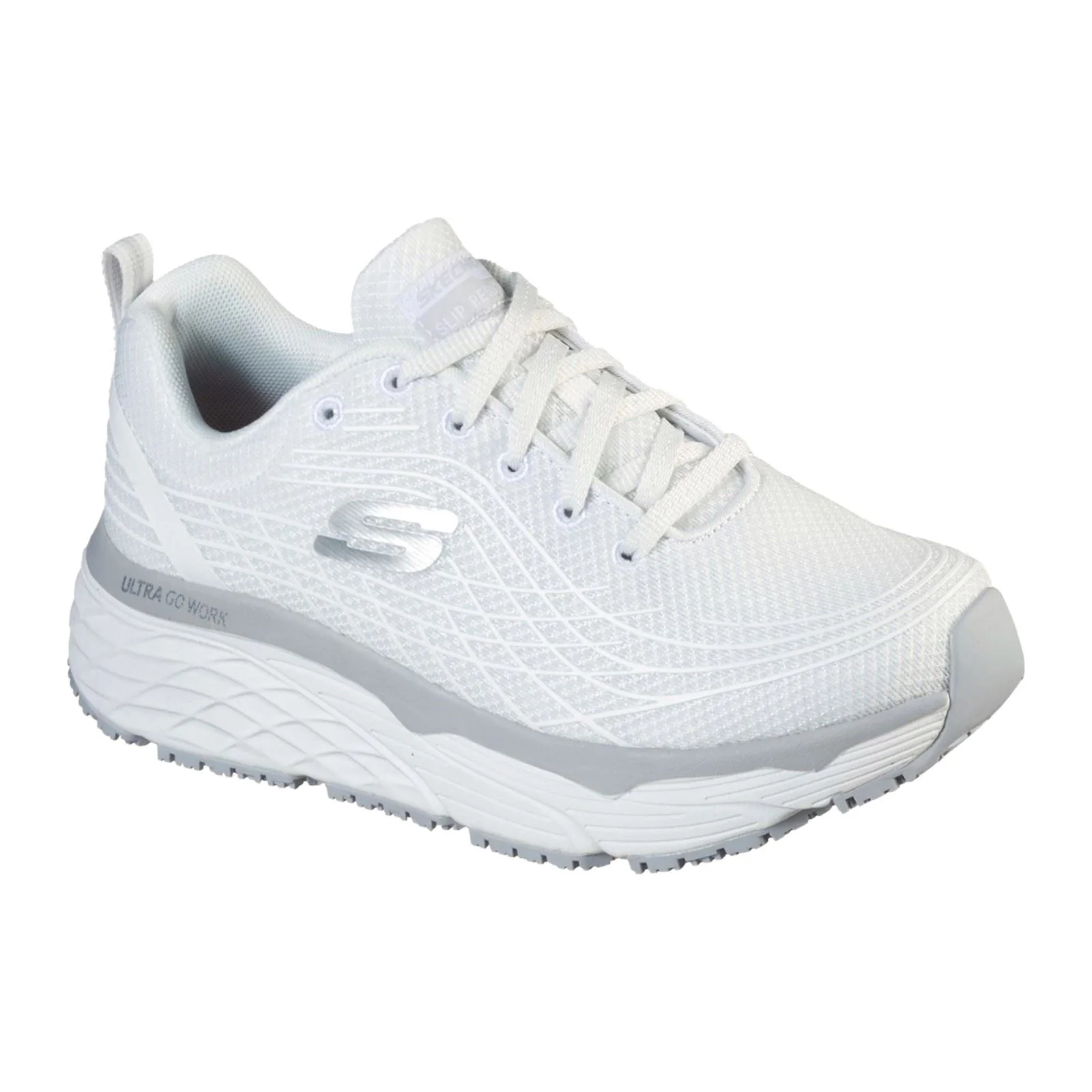 Skechers Workwear Max Cushioning Elite Sr Textile Women's White Safety Trainers - Image 7
