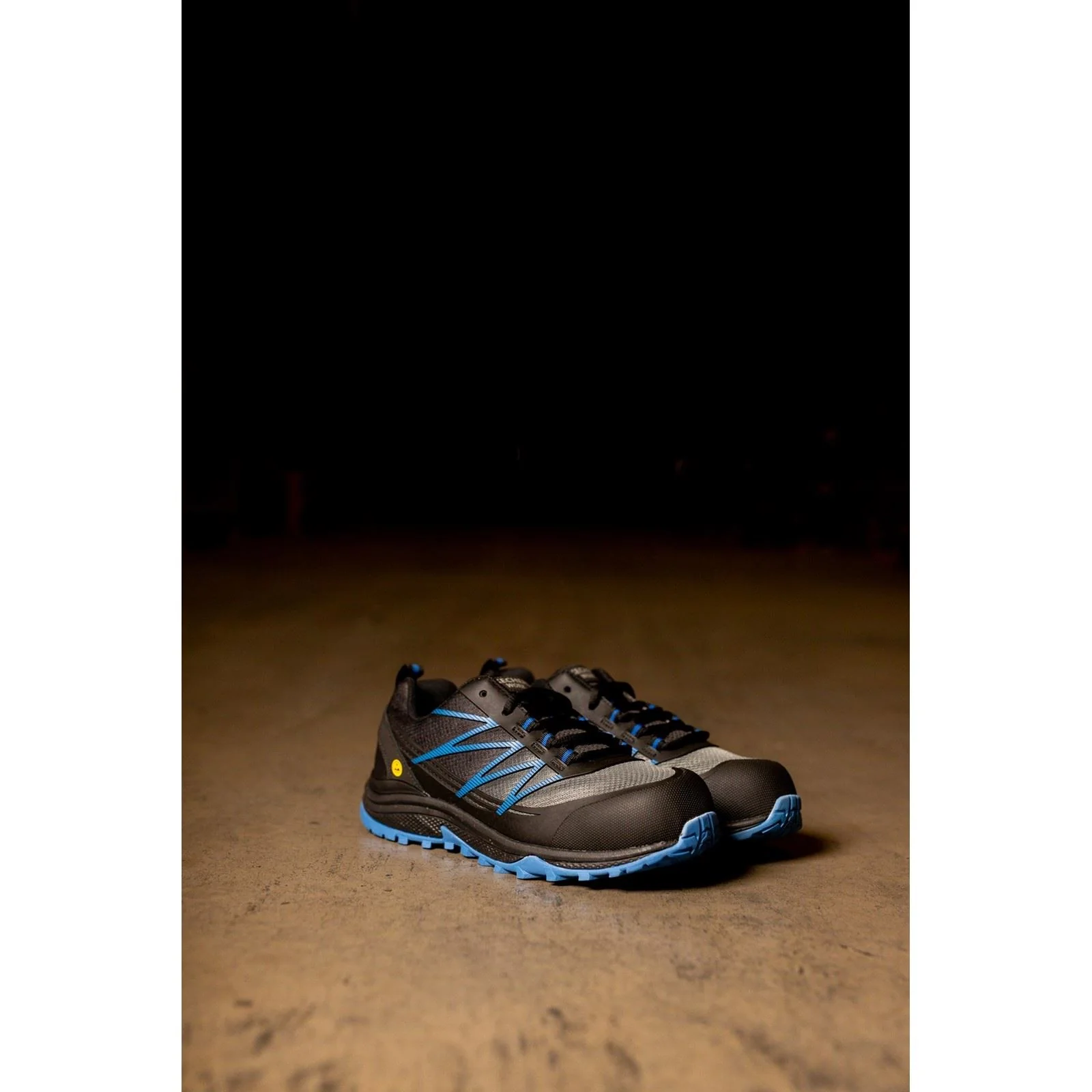 Skechers Workwear Puxal Textile Men's Black/Blue Safety Trainers - Image 4