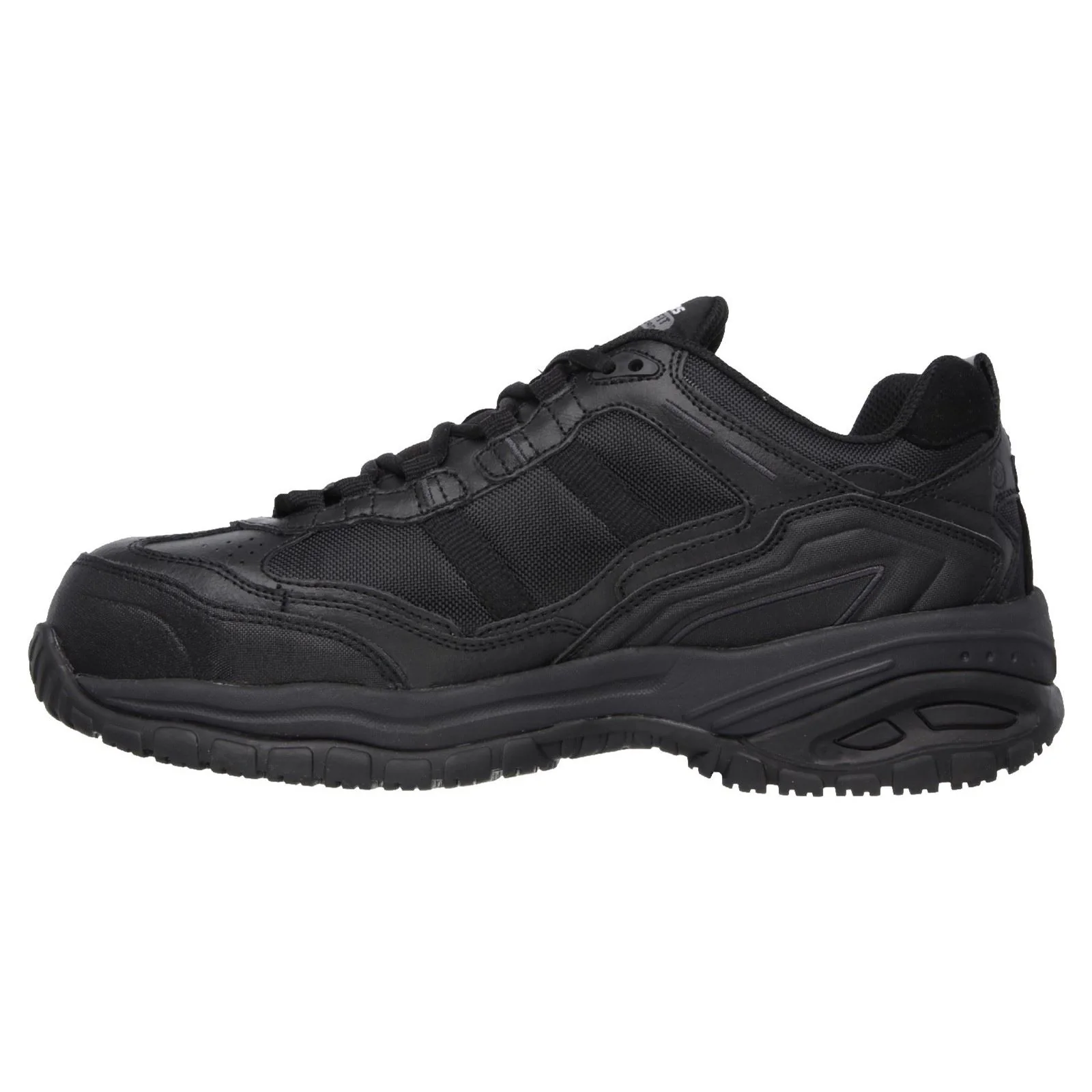 Skechers Workwear Soft Stride - Grinnell Suede Men's Black Safety Trainers - Image 7