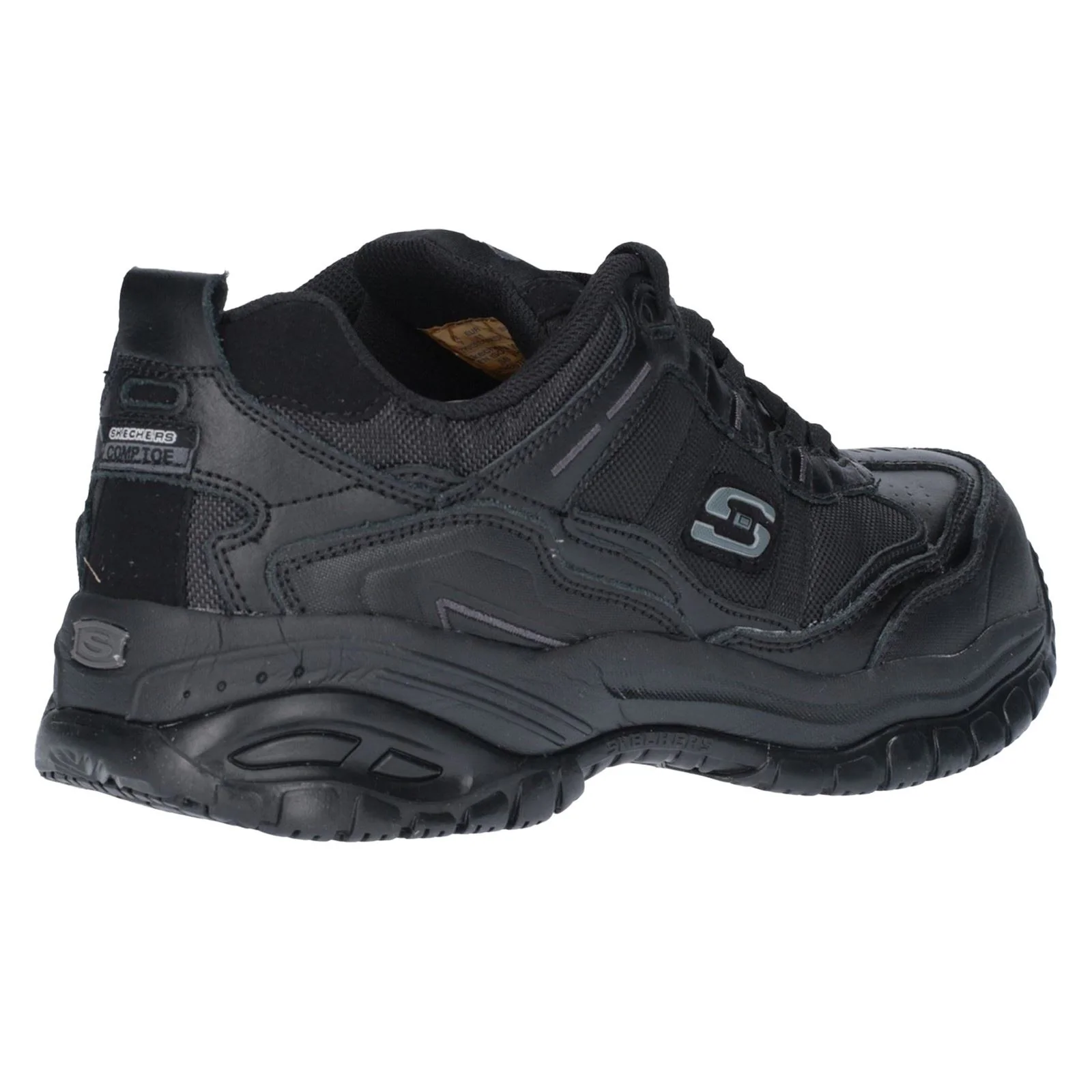 Skechers Workwear Soft Stride - Grinnell Suede Men's Black Safety Trainers - Image 9