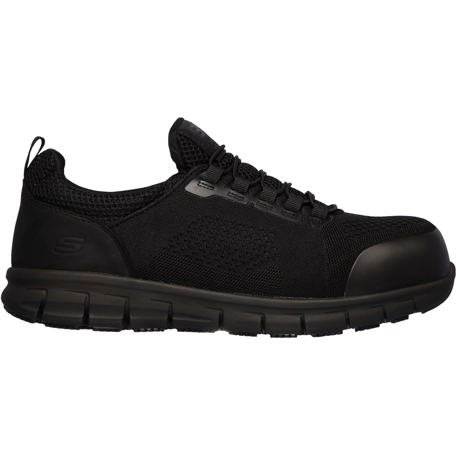 Skechers Workwear Synergy Omat Men's Black Safety Trainers - Image 3