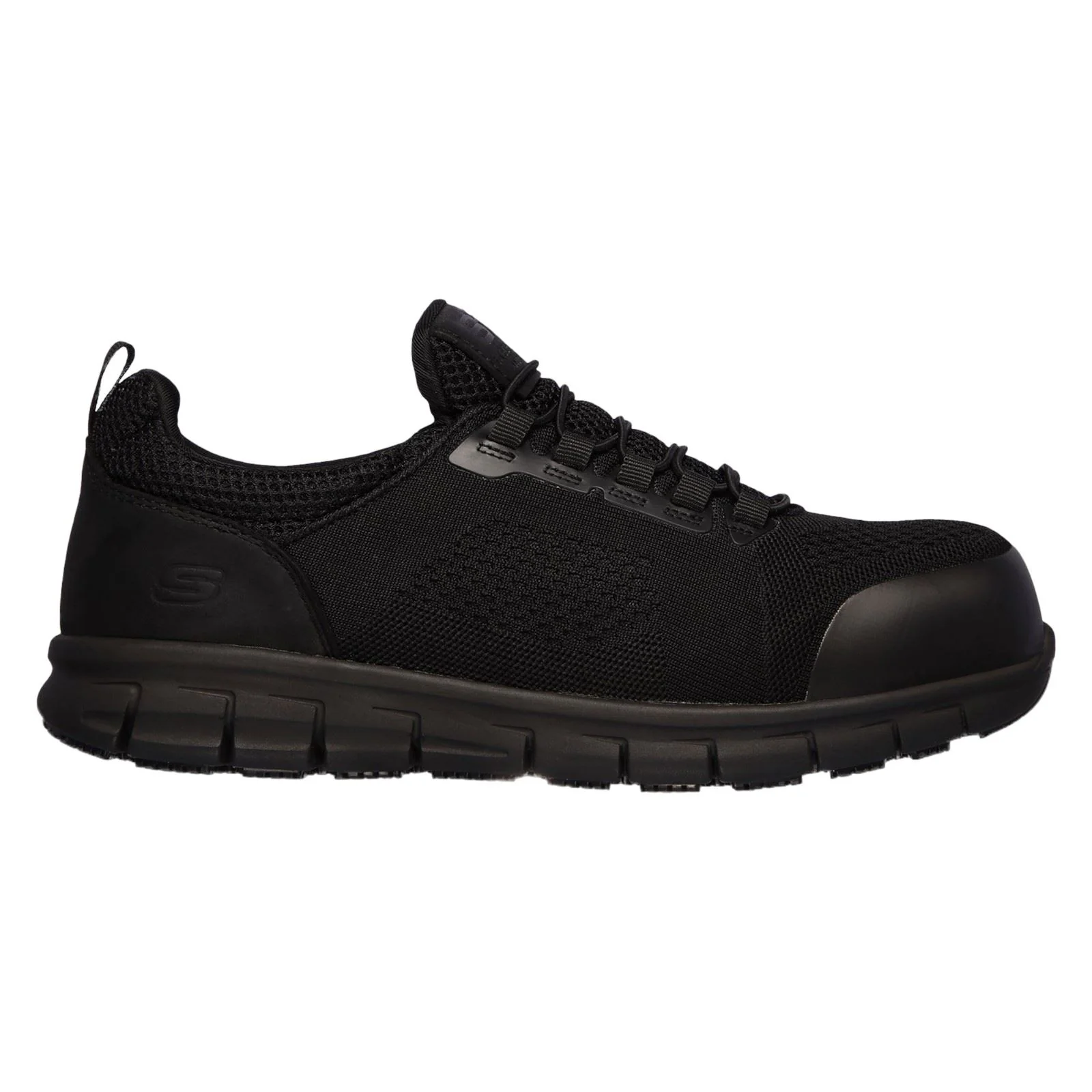 Skechers Workwear Synergy Omat Men's Black Safety Trainers - Image 9