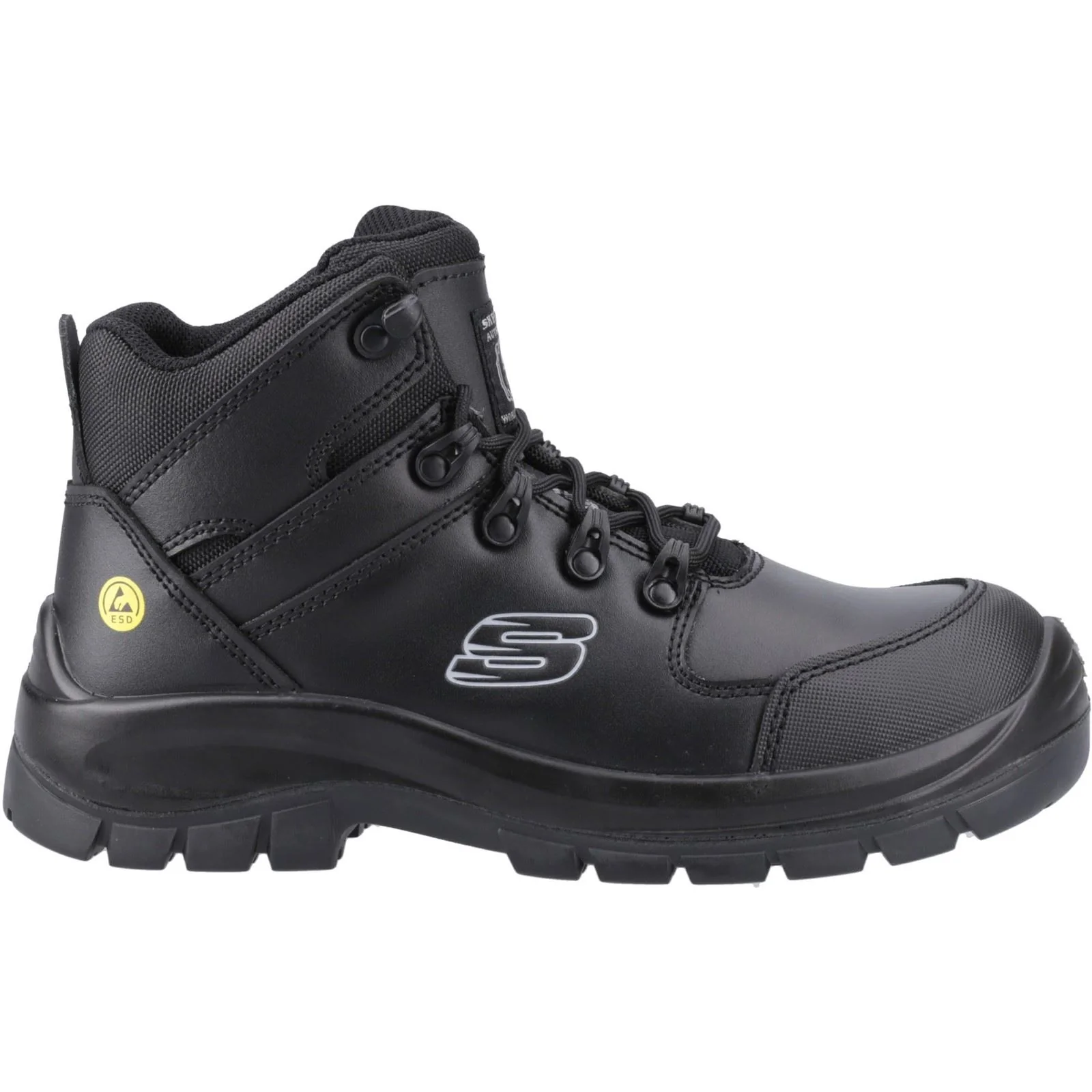 Skechers Workwear Trophus Kilram Leather Men's Black Safety Boots - Image 5