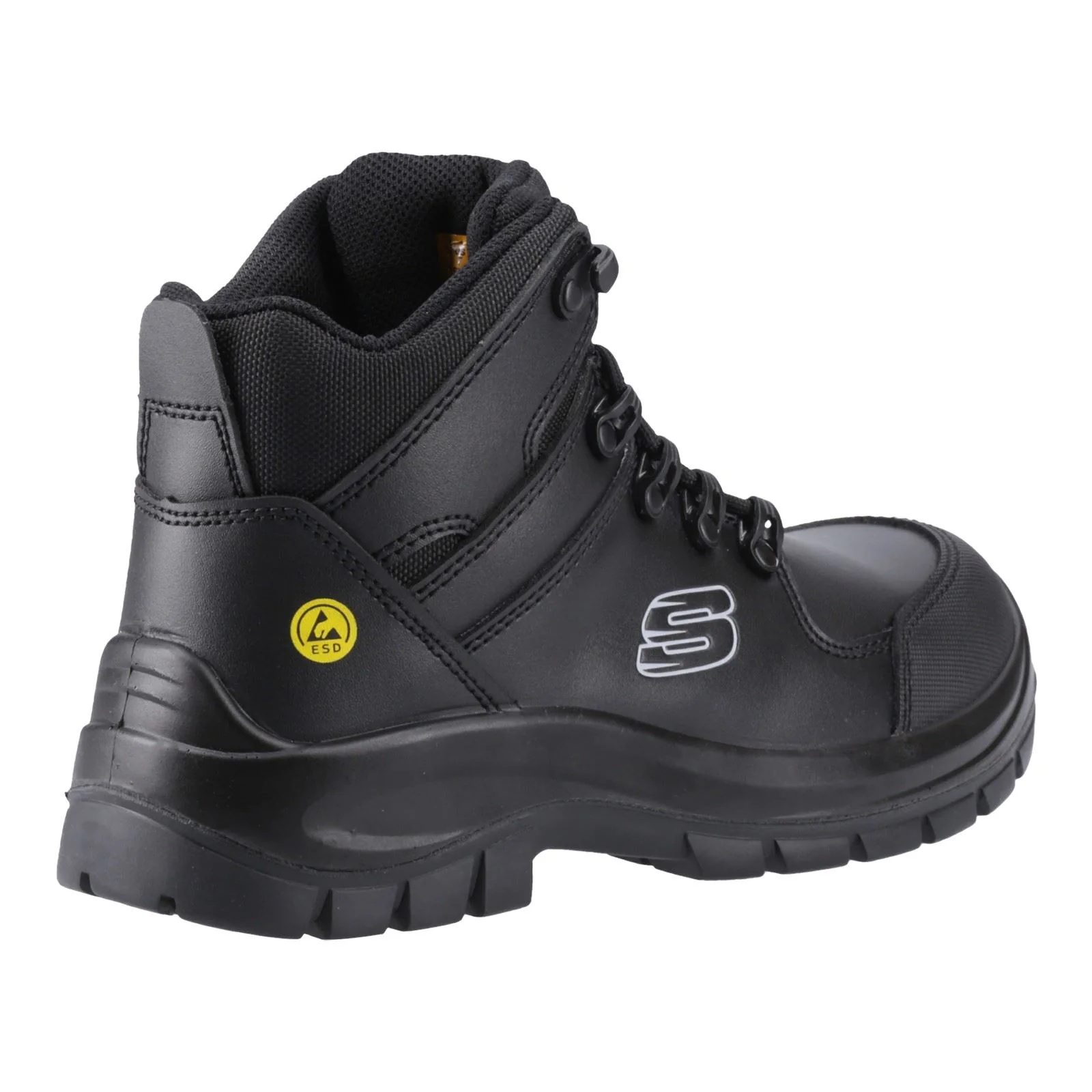 Skechers Workwear Trophus Kilram Leather Men's Black Safety Boots - Image 7